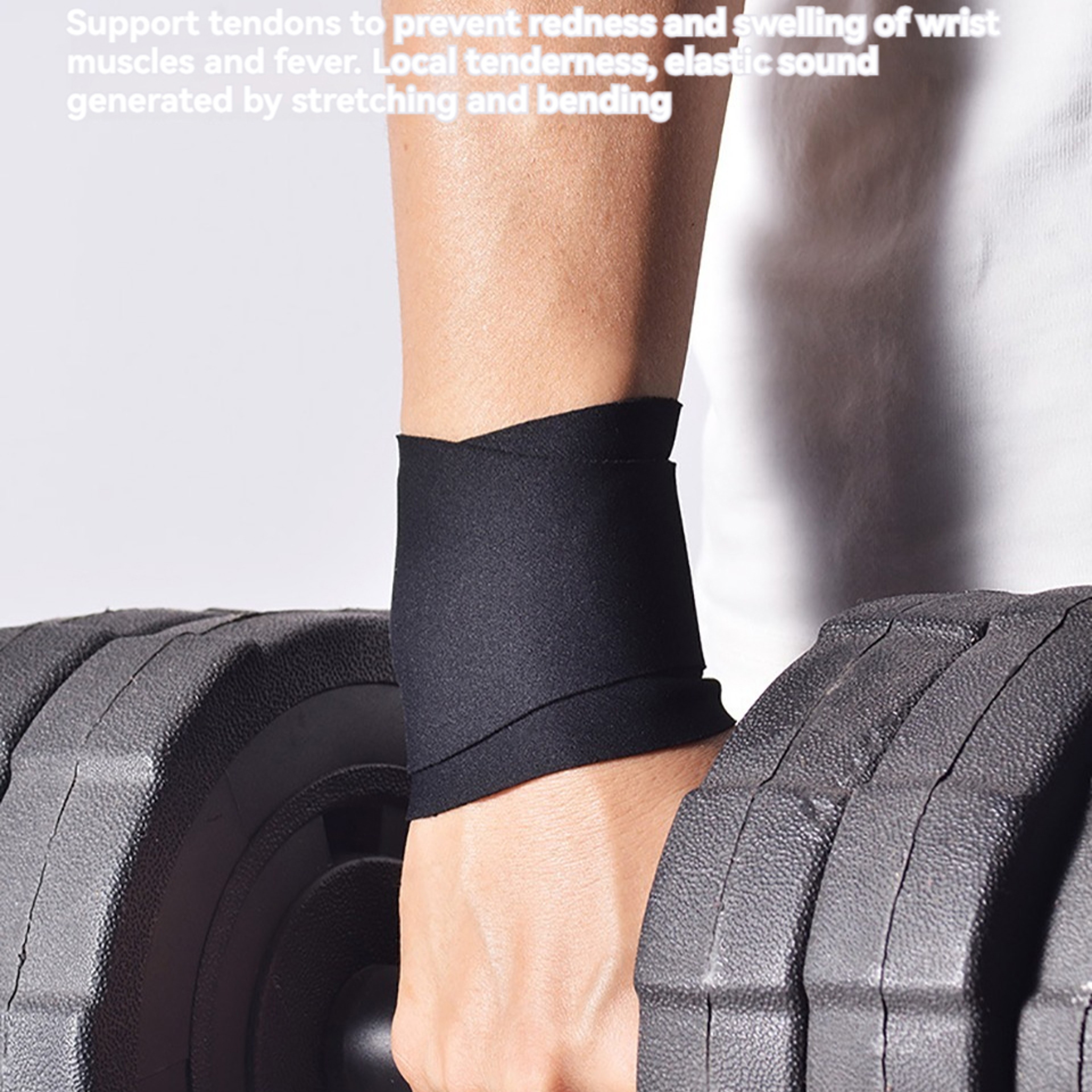 Thin Compression Wrist Brace Guard, Exercise Support for Sprain Tendon Pain, Adjustable for Men Women – view 4