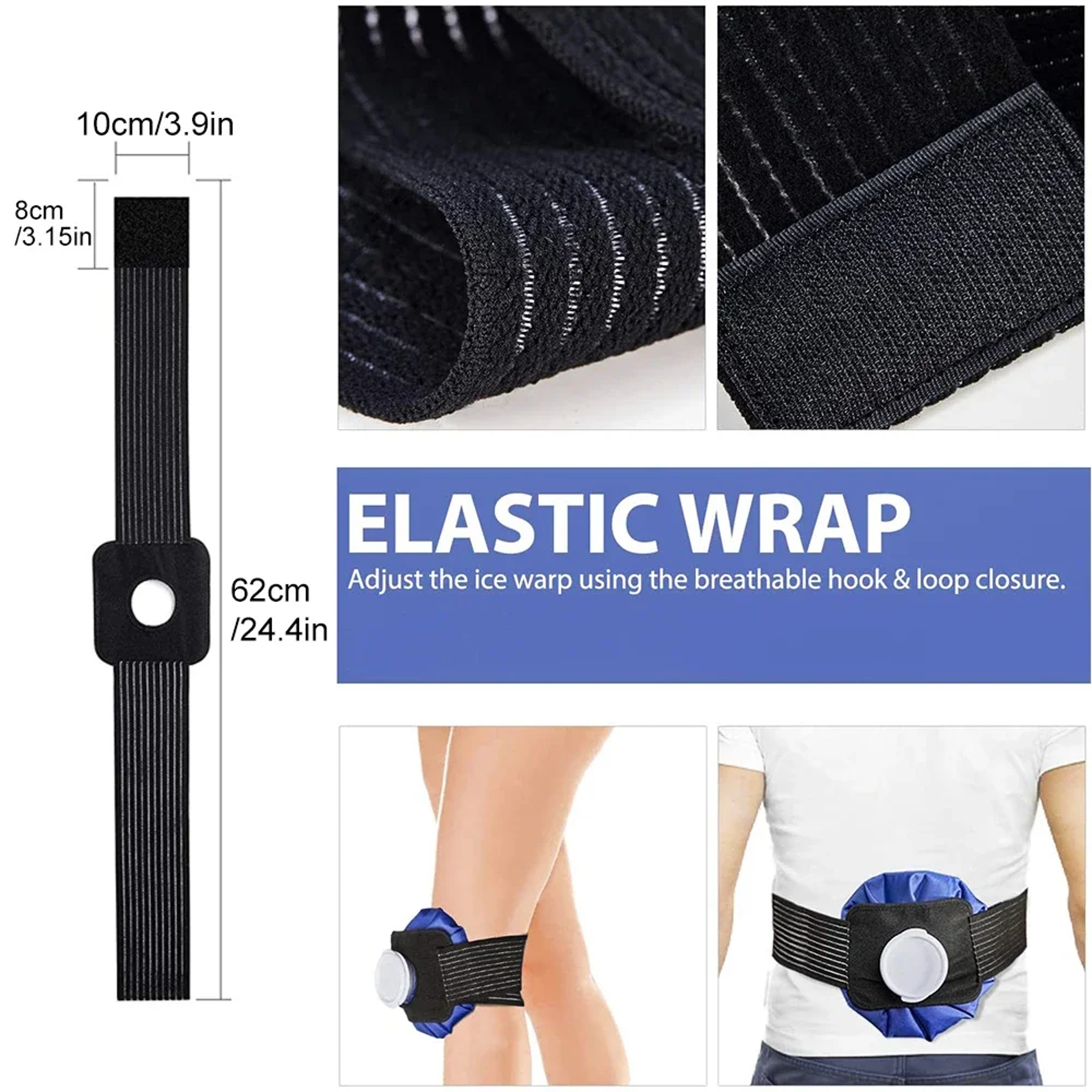 Reusable Ice Bag Bandage Professional Hot Cold Compress For Shoulder Neck Arm Calf Knee Ankle 1
