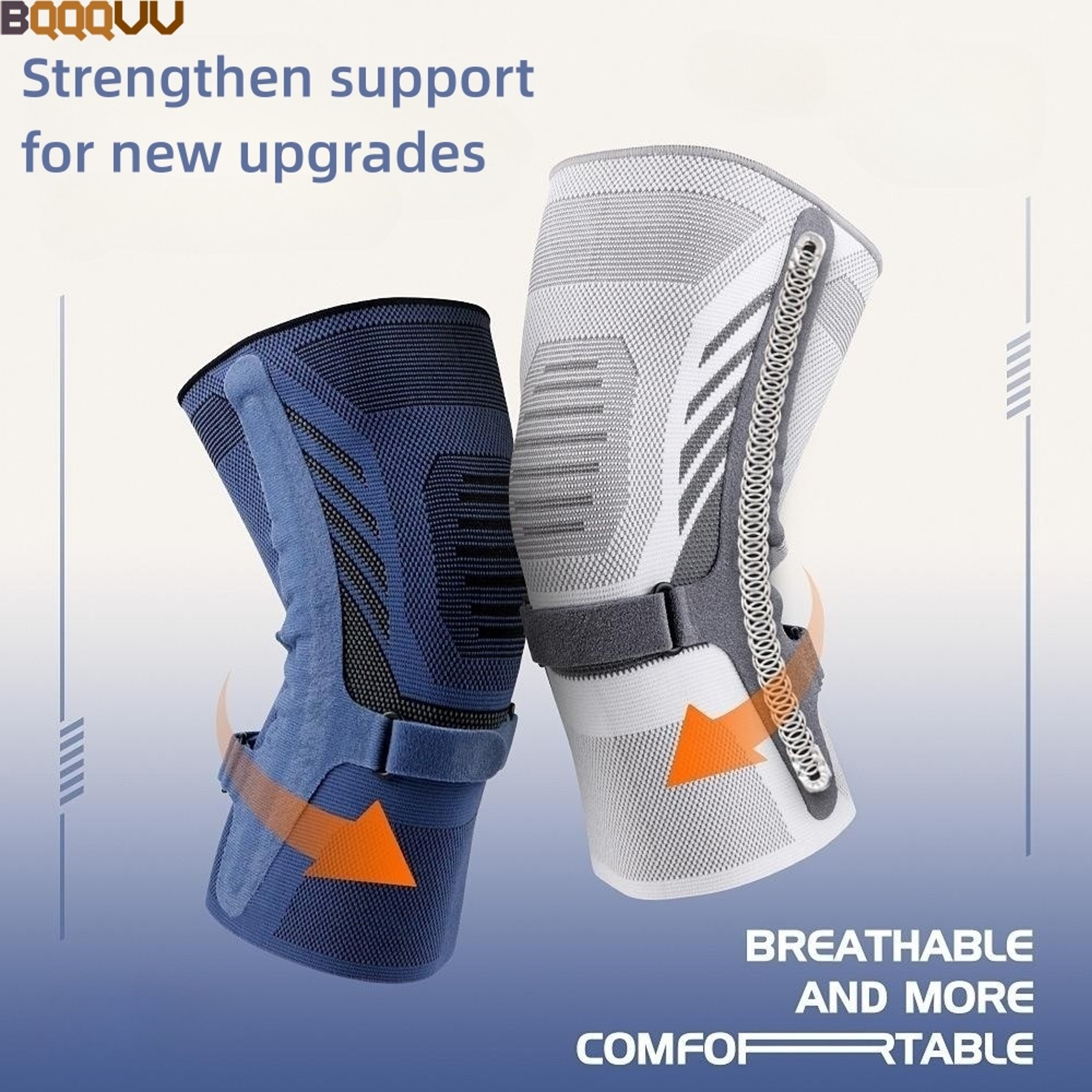 Patella Tendon Strap Kneepad, Knee Compression Sleeve for Knee Pain, Knee Support Brace with Side Stabilizers – view 1