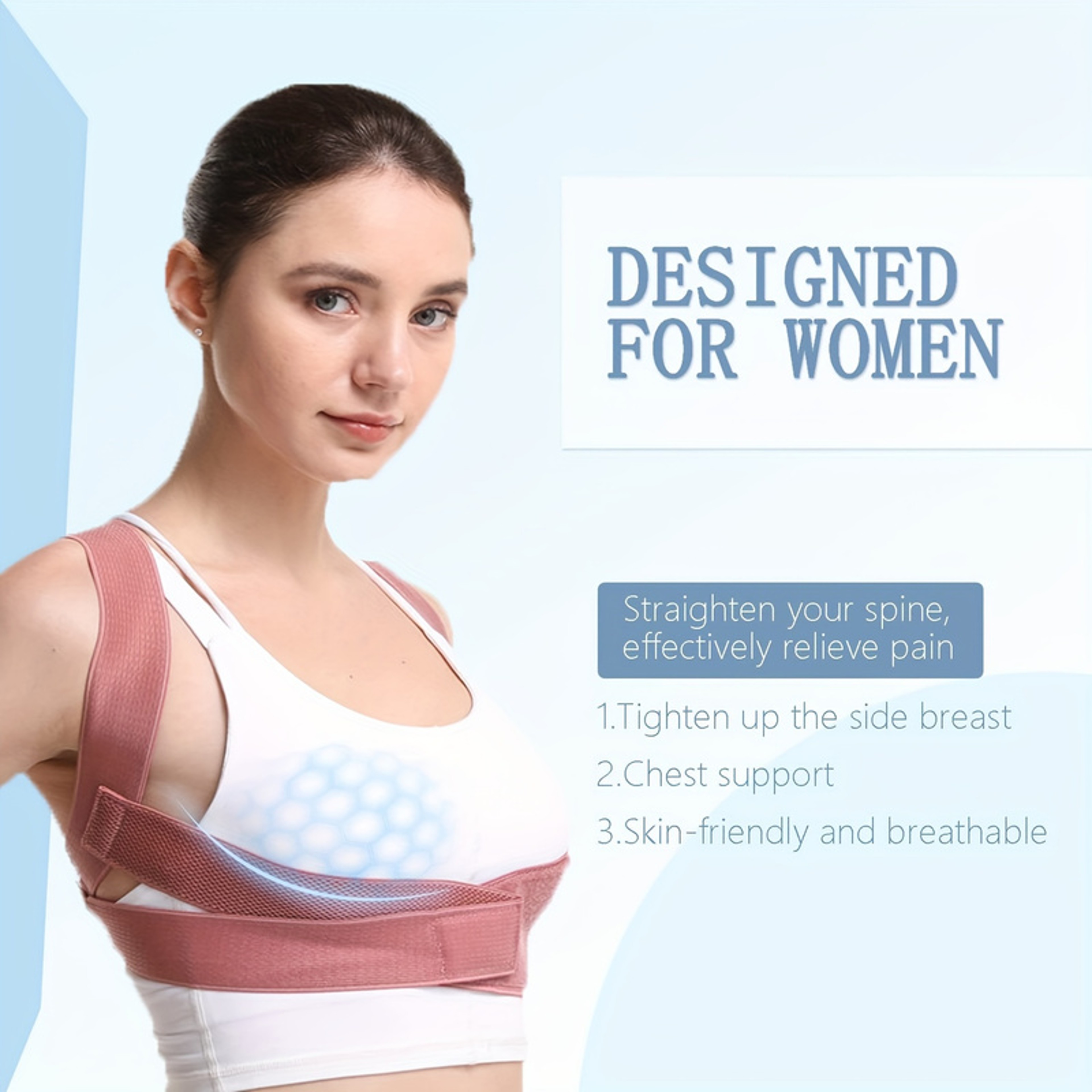 Invisible Posture Correction With Straps, Hunchback Corrector for Adults, Bent Waist, Chest and Neck Forward Tilt – view 4