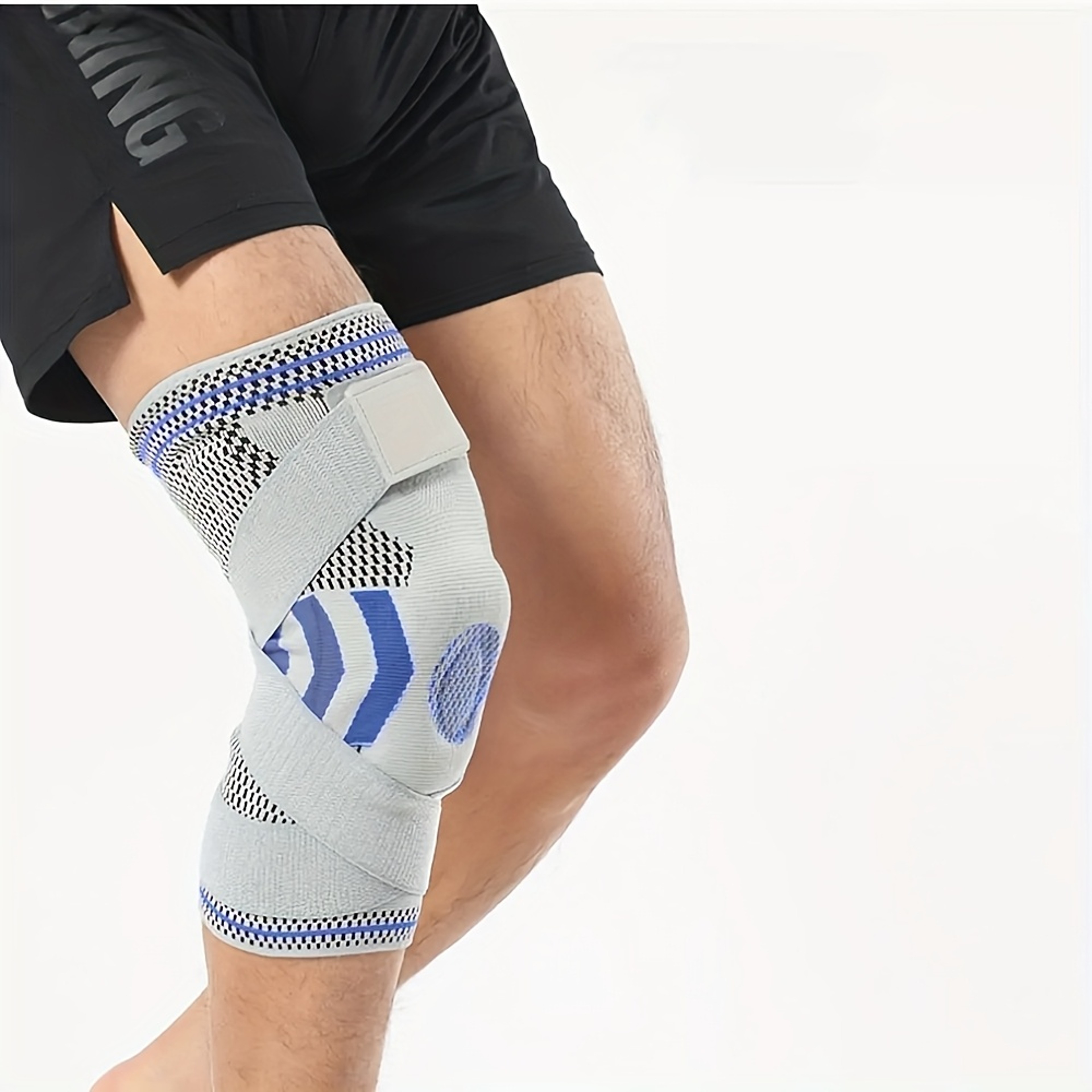 Knee Brace with Adjustable Straps, Professional Knee Sleeve, Patella Gel Pads, Side Stabilizers – view 1