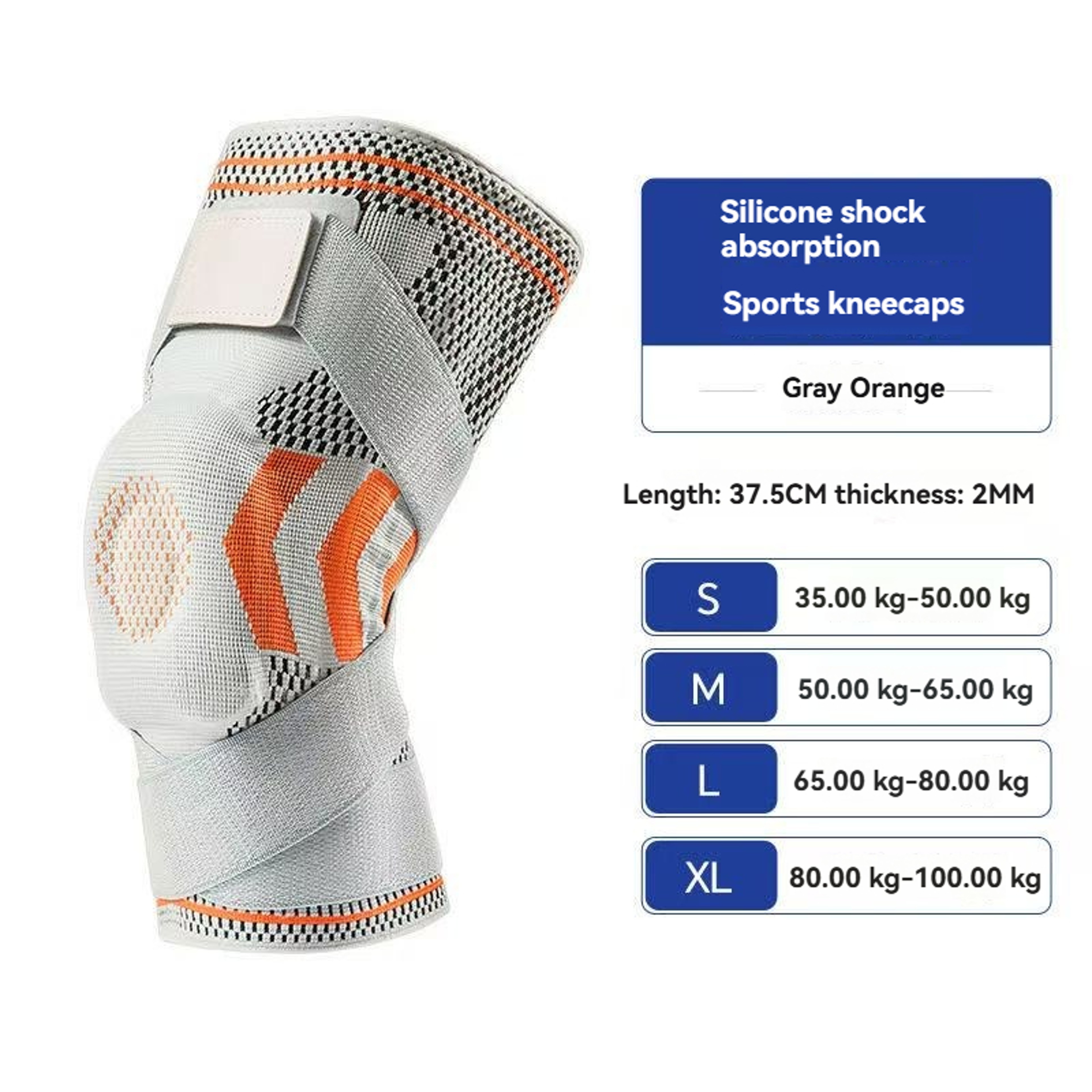 Knee Brace with Adjustable Straps, Professional Knee Sleeve, Patella Gel Pads, Side Stabilizers – view 9