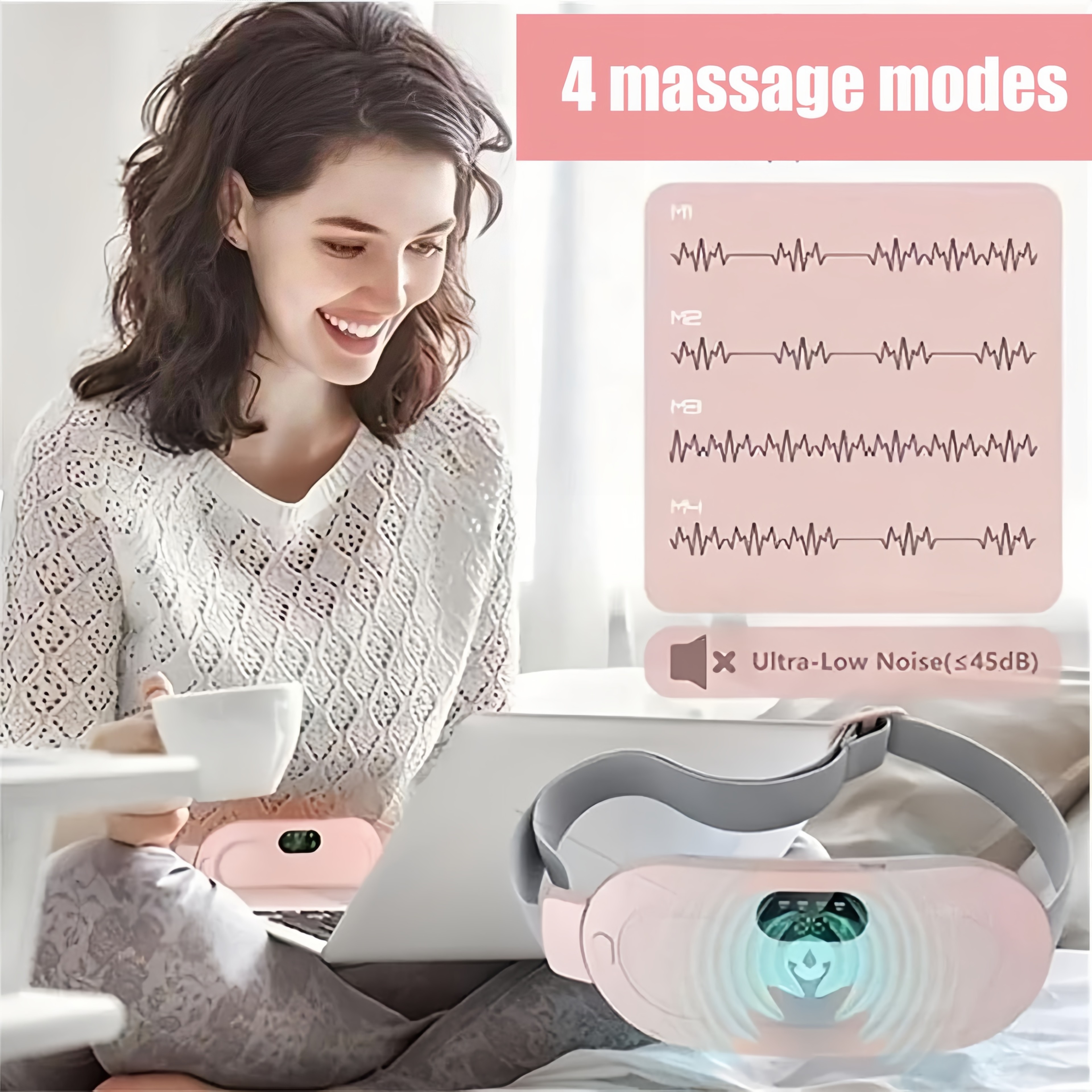 Portable Intelligent Heating Waist Massage Device Heated Warming Palace Belt For Girls During Menst 2