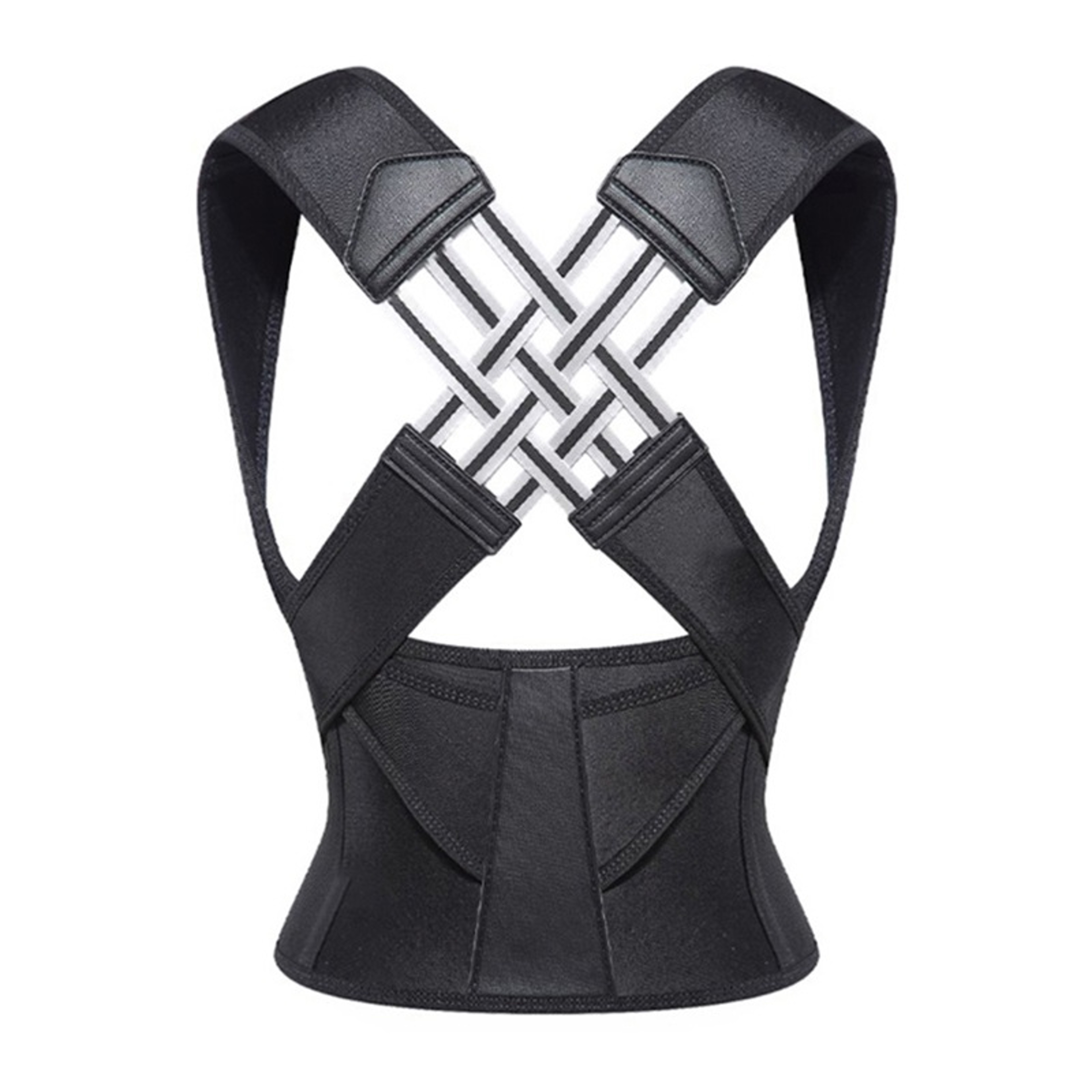 Adjustable Shoulder Straightener, Full Back Support, Back Brace Posture Corrector for Women and Men Pain Relief Upper – view 7
