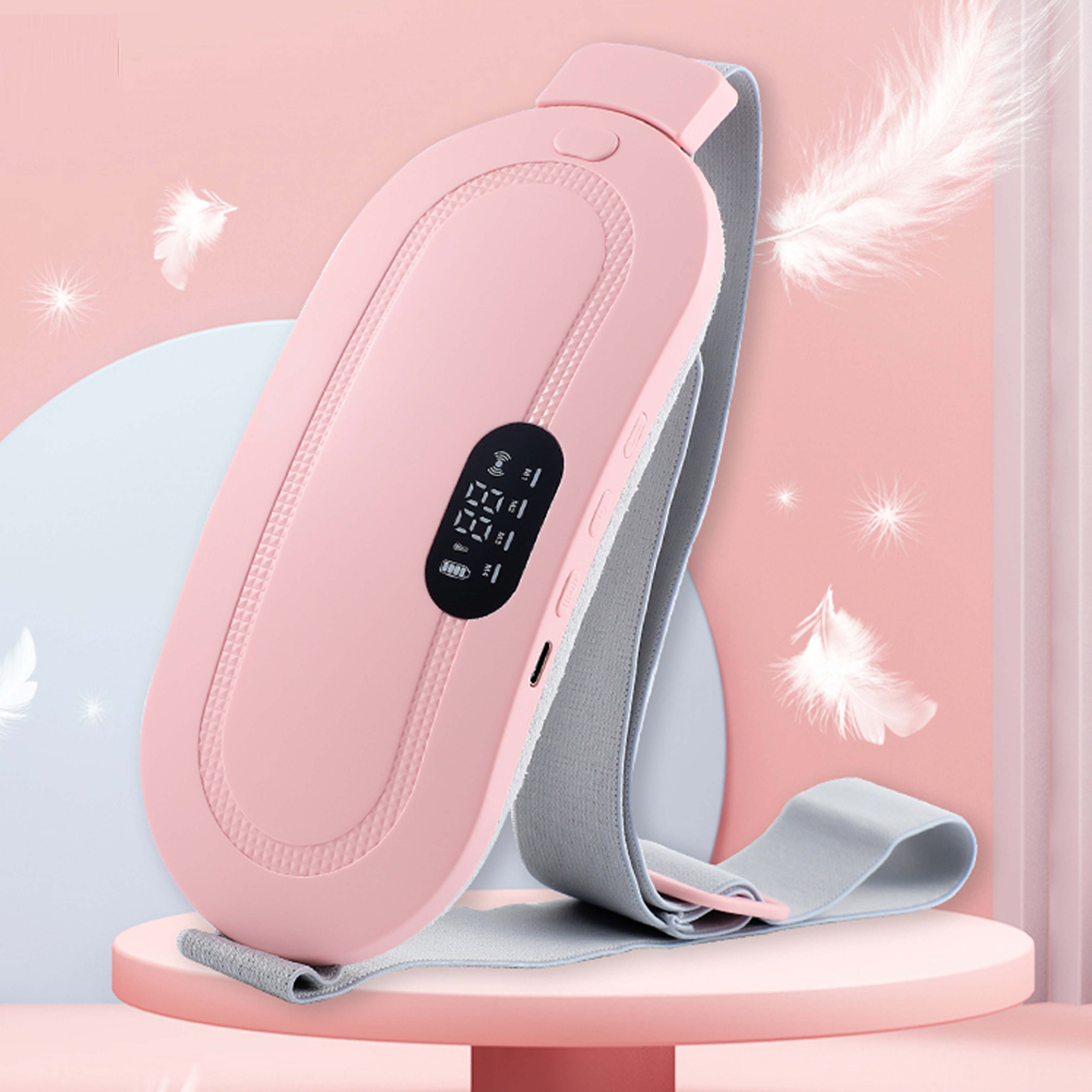 Intelligent Heating Waist Massage Device, Heated Massage Warming Palace Belt For Girls During Menstrual Period – view 1