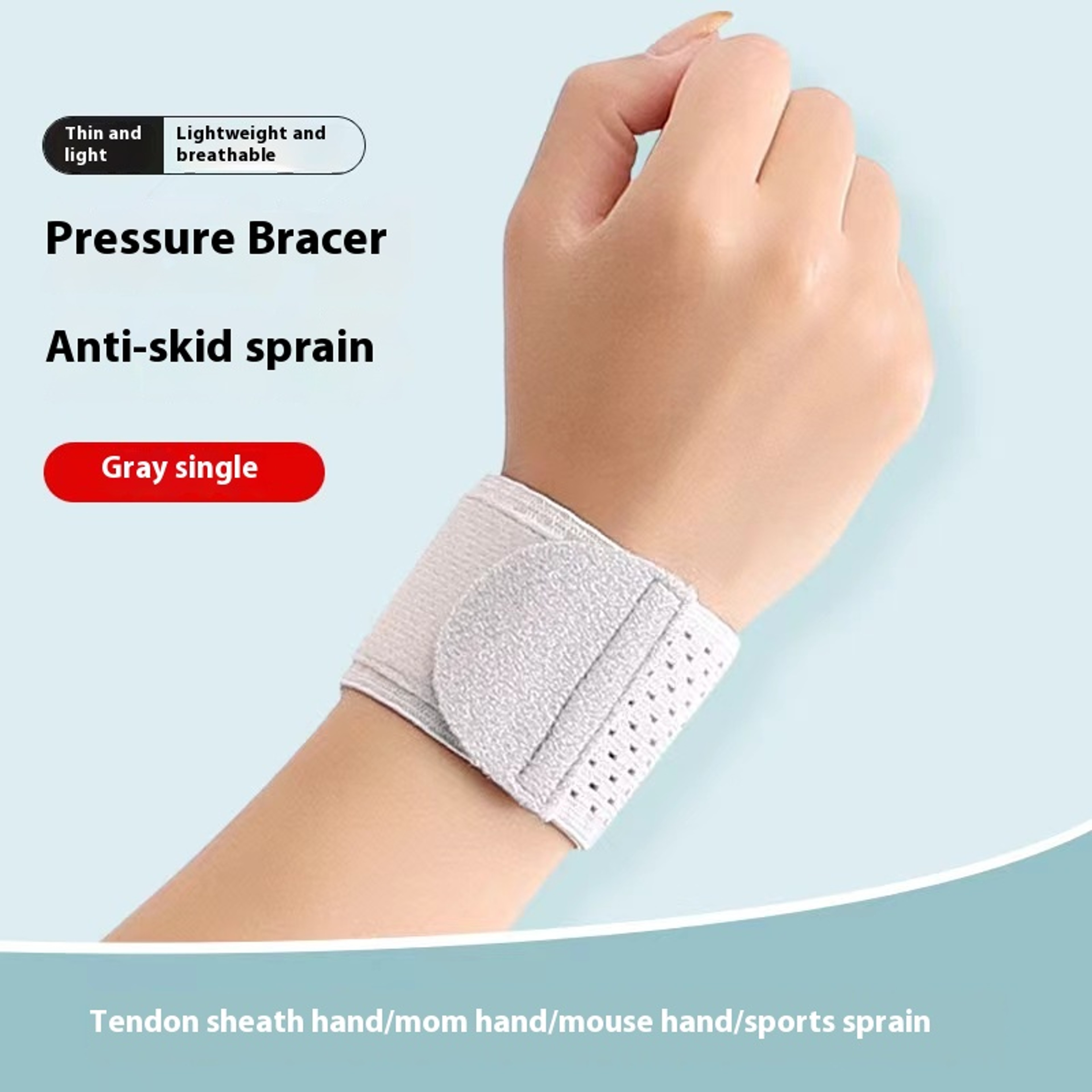 Compressed wrist support for women sports wrist protector, twisted tendon sheath relief, ideal for fitness badminton – view 9
