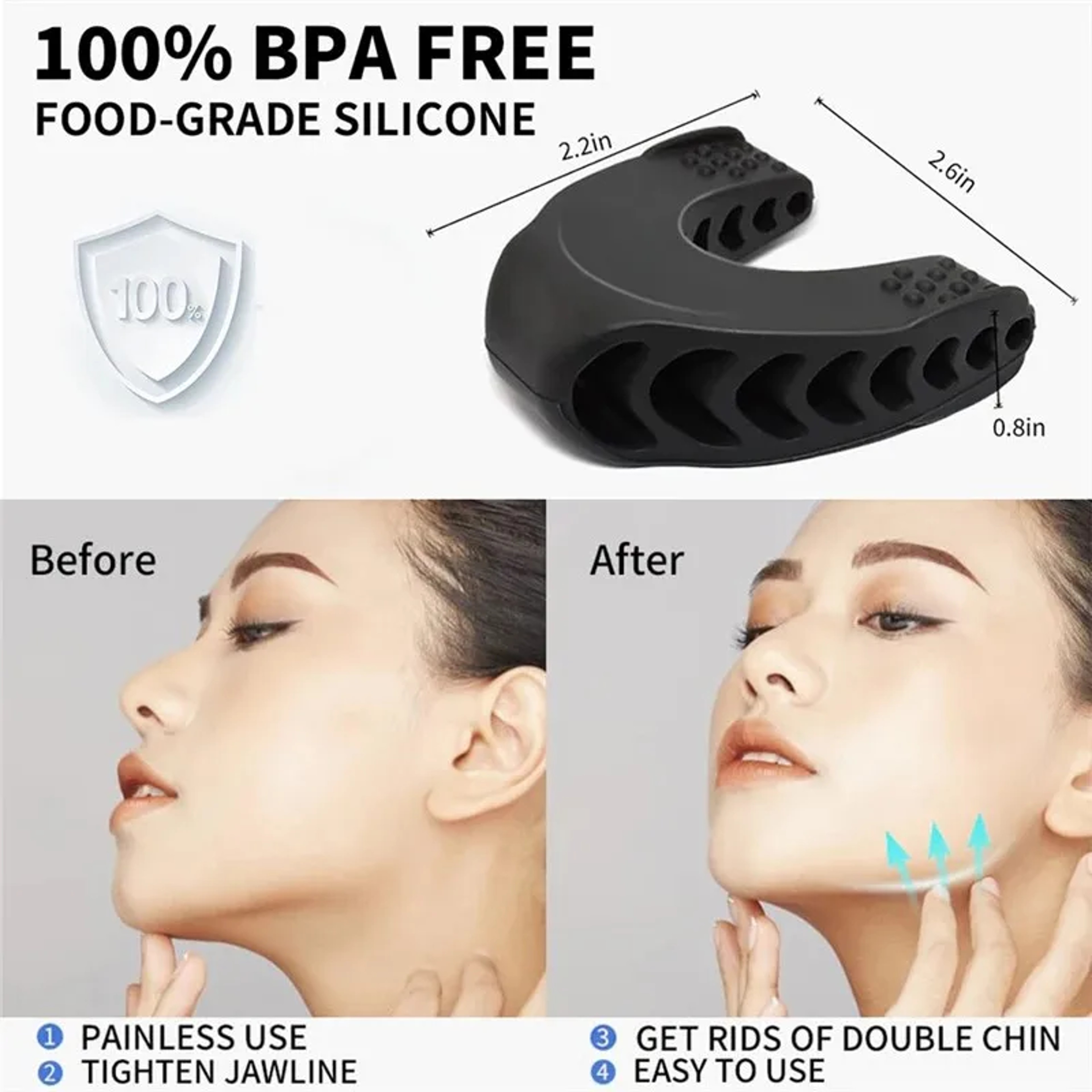 Facial Mouth Jaw Exerciser Jawline Muscle Fitness Chew Ball Bite Breaker Face Training Equipment 1