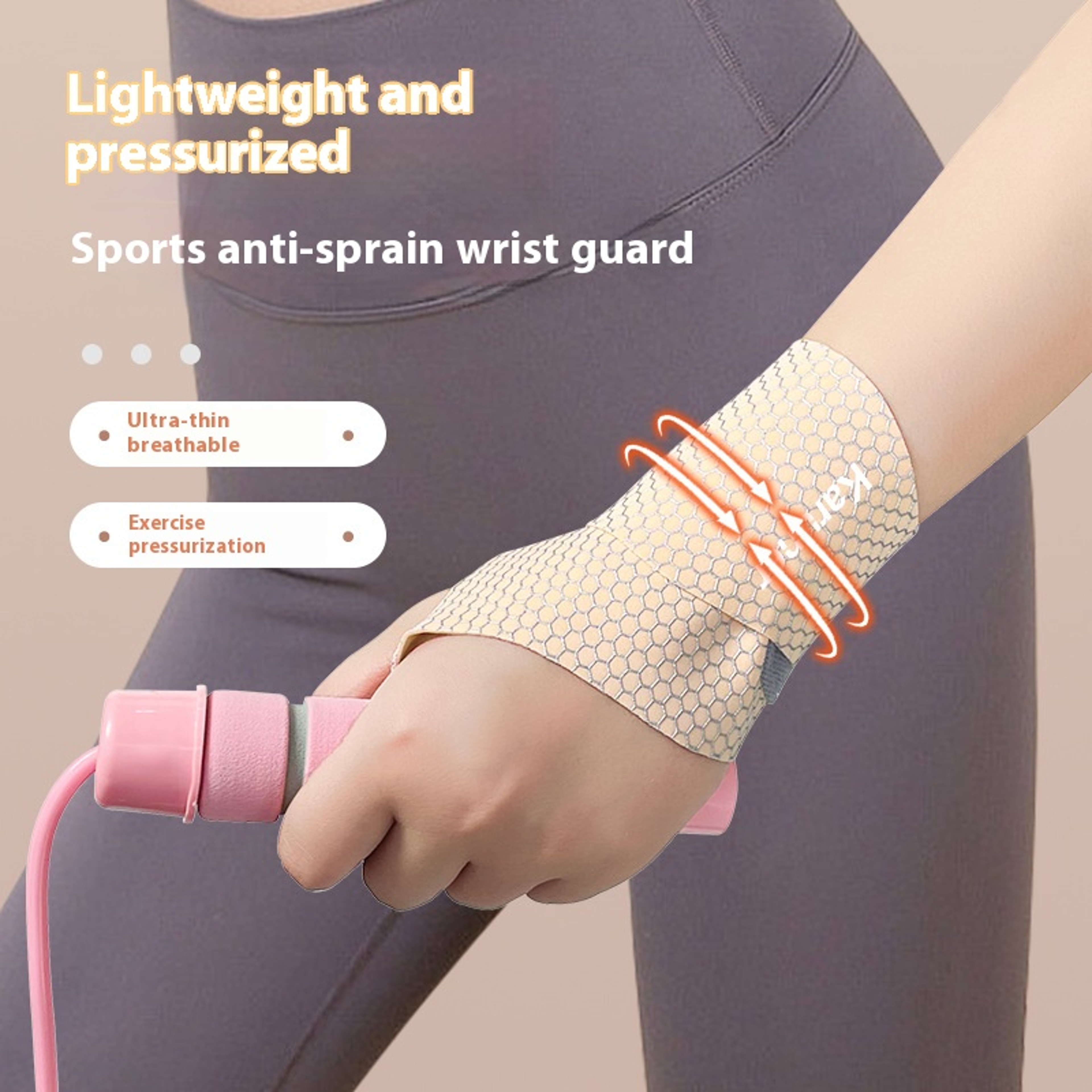 Wrist Guard for Sports, Thin Anti Sprain Support, Men and Women, Badminton, Basketball, Fitness Pressure Wristband – view 1