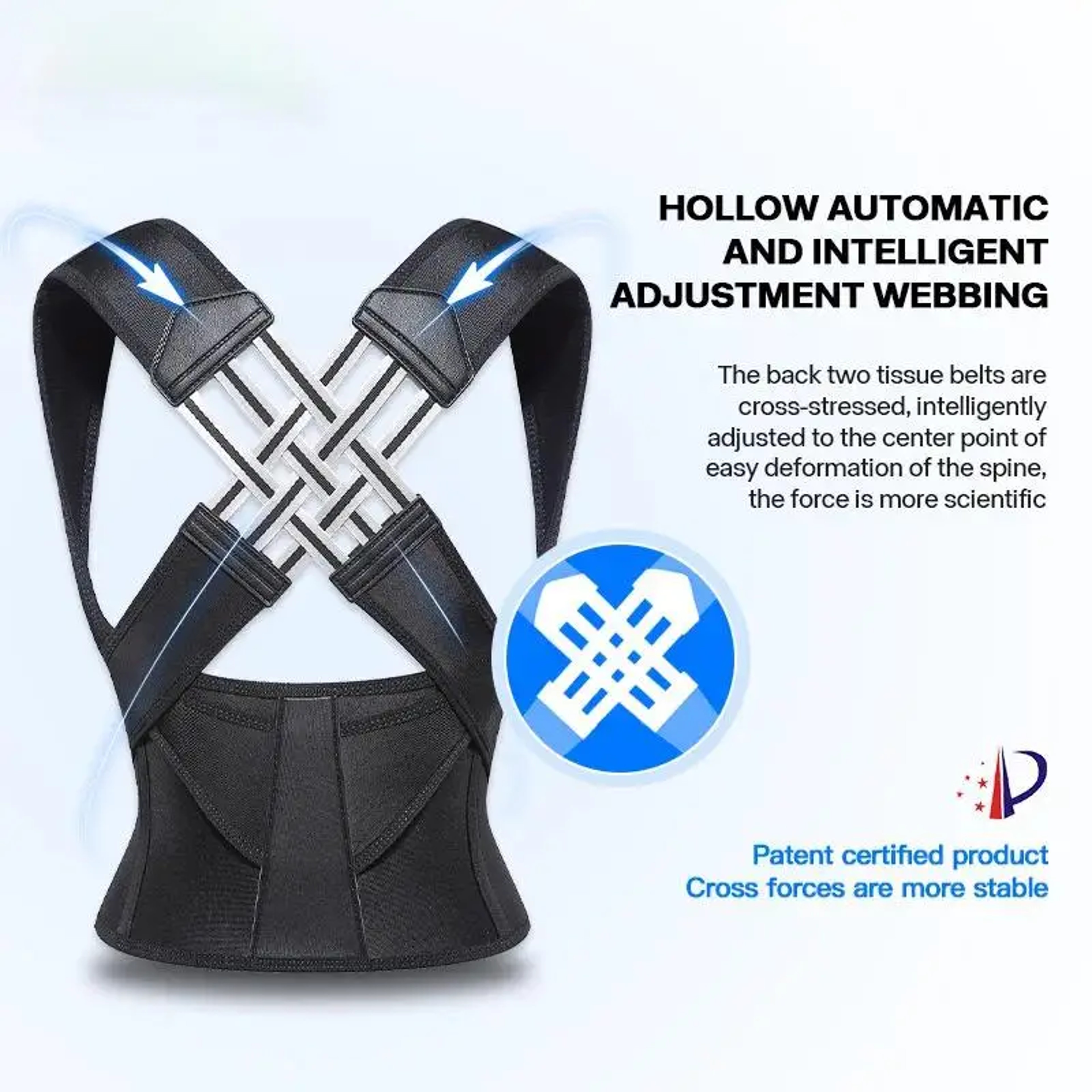 Spine Alignment Waist Trainer Unisex Adjustable Back Support Belt Posture Corrector For Abdominal W 2