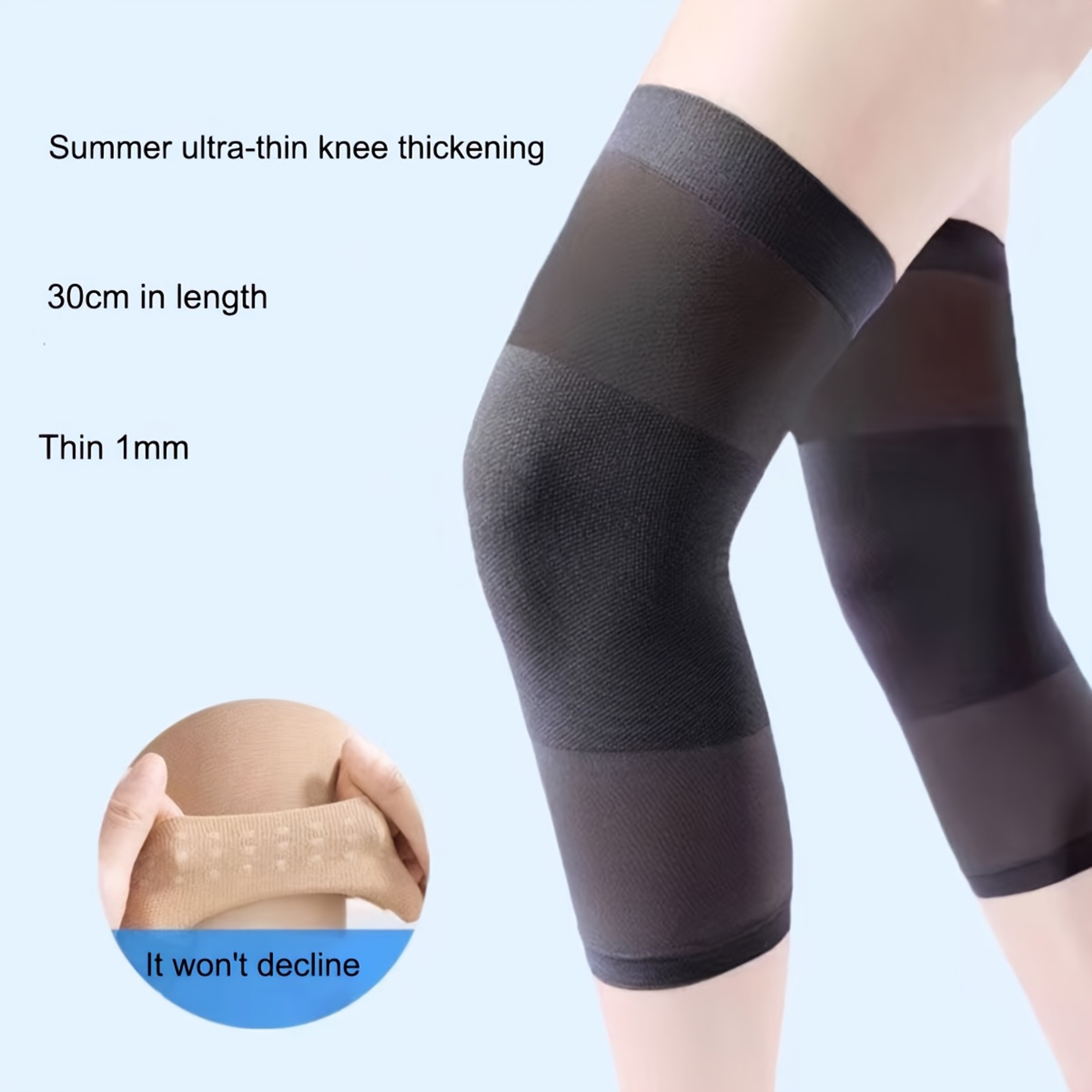 Leg Compression Sleeves, 1 Pair Knee Brace for Men and Women, Knee Support Pads for Working Out, Running, Joint Pain – view 2