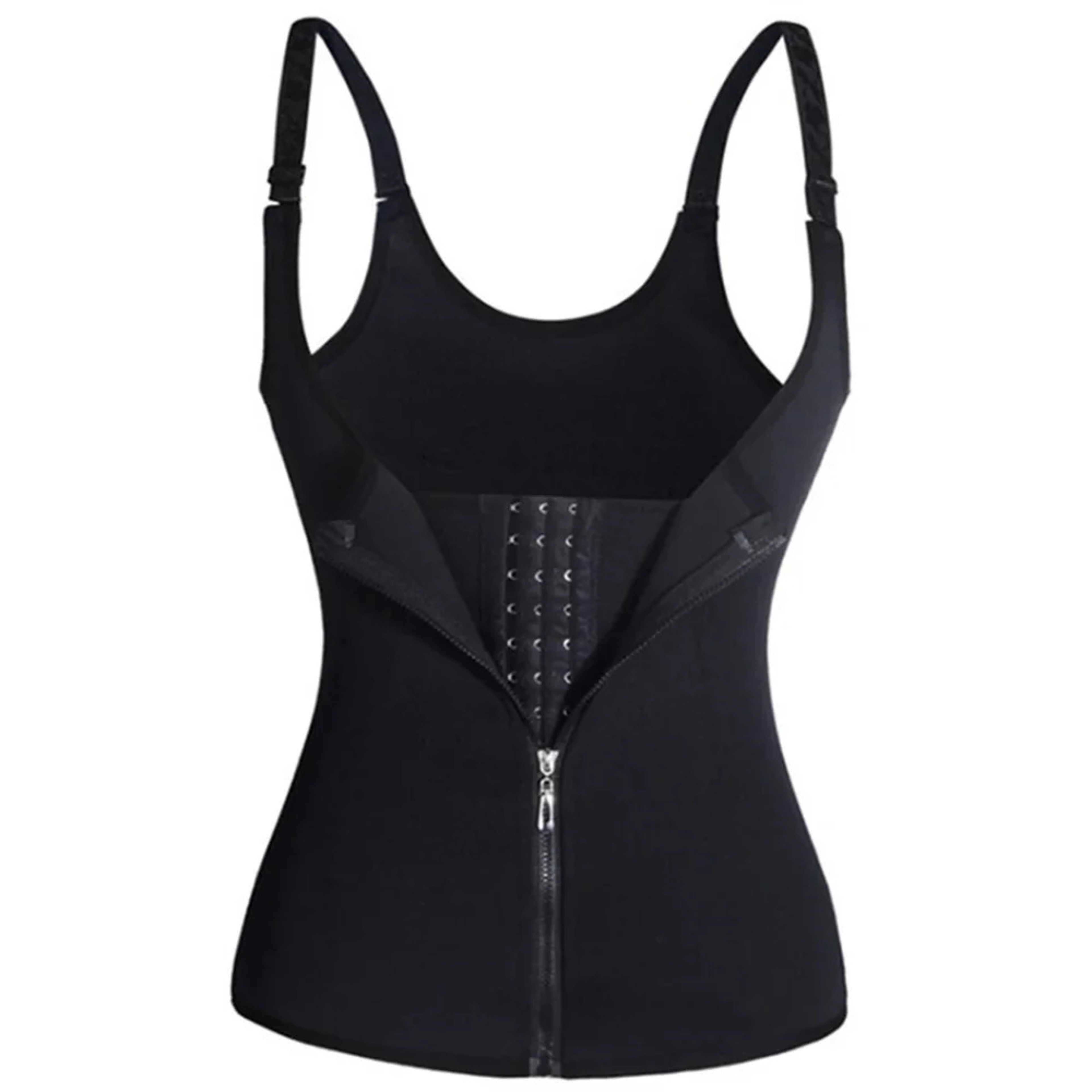 Body Shaper Sleeveless Top Tummy Control, Waist Trainer Tank Top For Women With Zipper, Activewear Underwear – view 7
