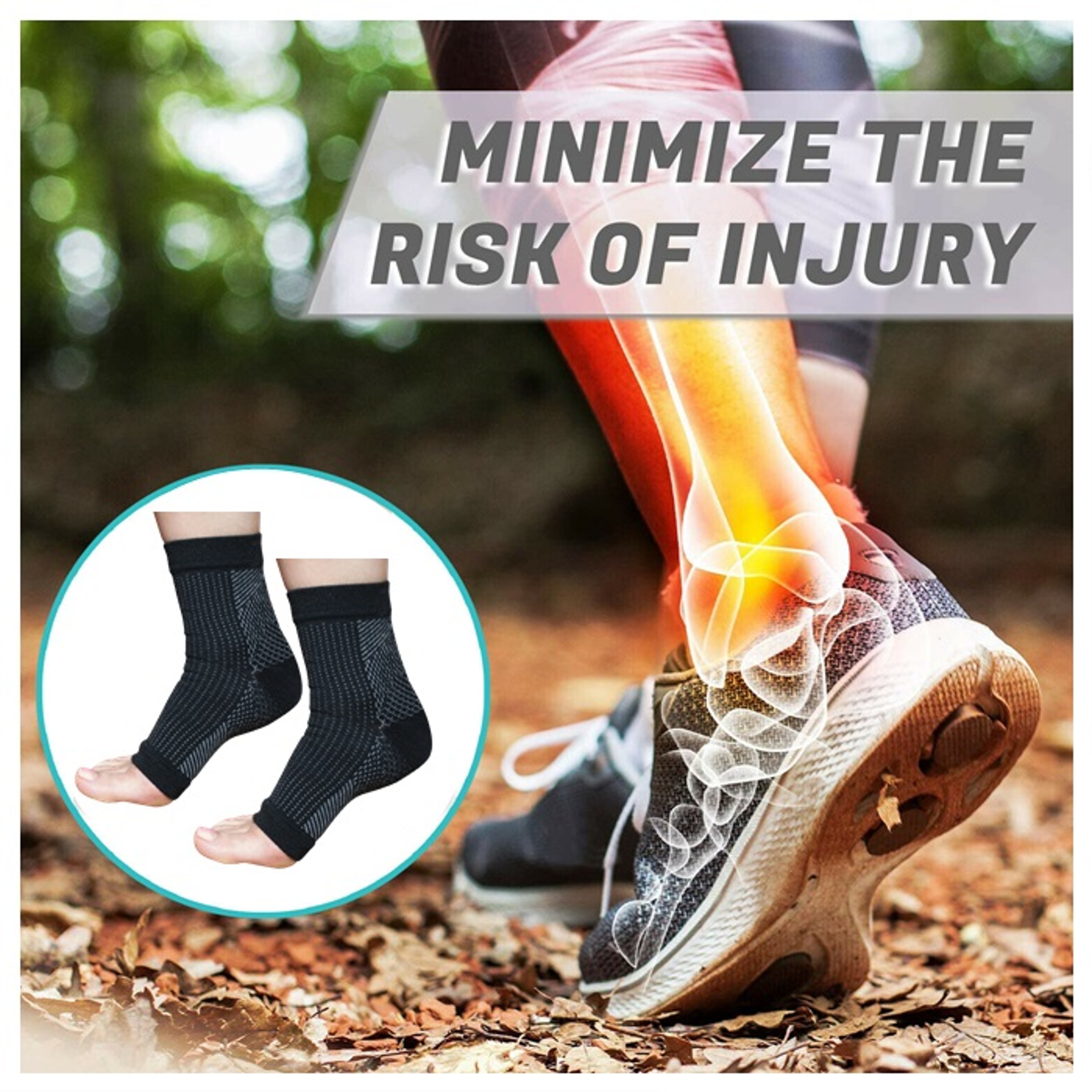 Plantar Fasciitis Compression Socks Ankle Support Sleeves for Men Women – view 4