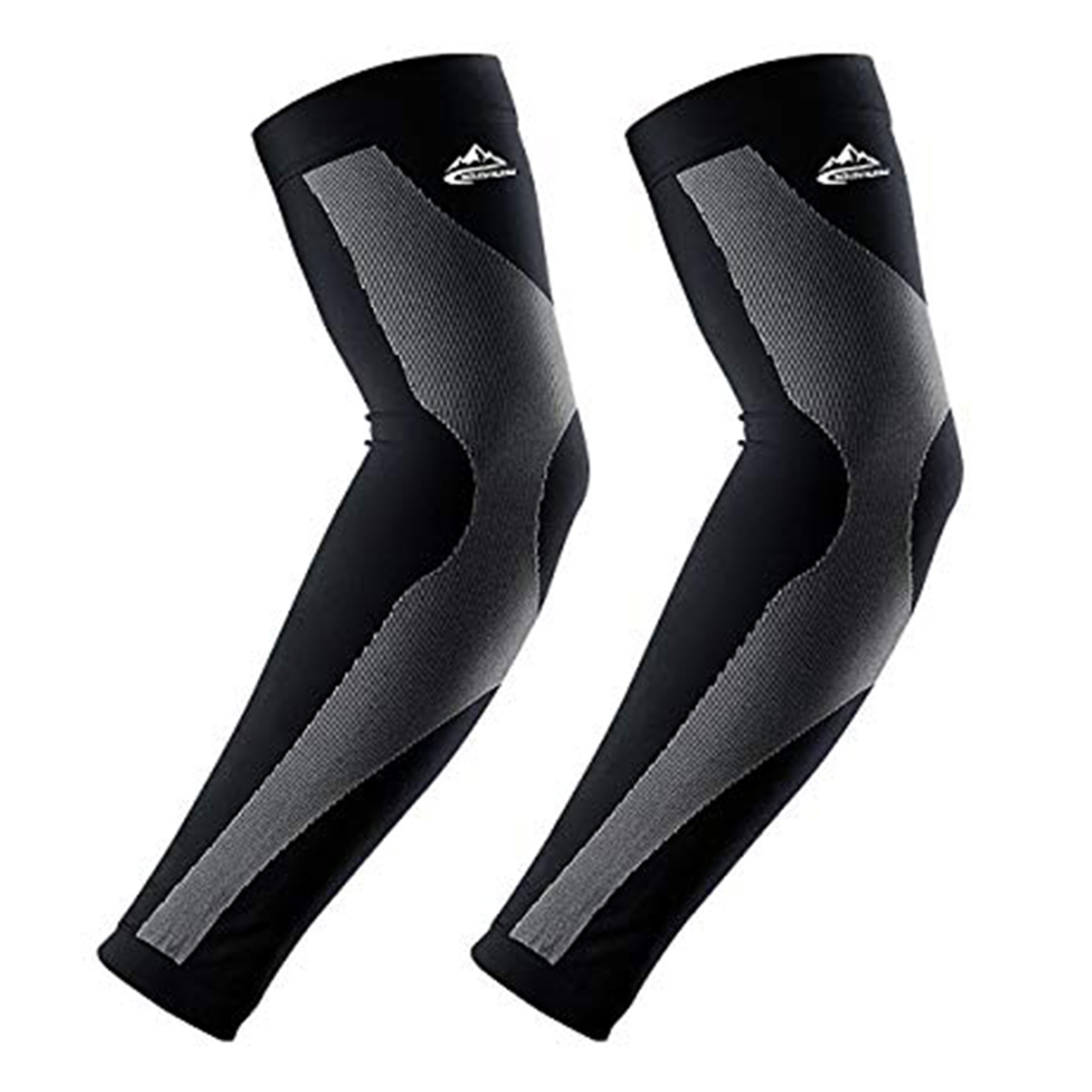 1Pair Compression Arm Sleeves, Ice Silk Sun Protection, Unisex Cycling Sleeves Against Sun Hands – view 7