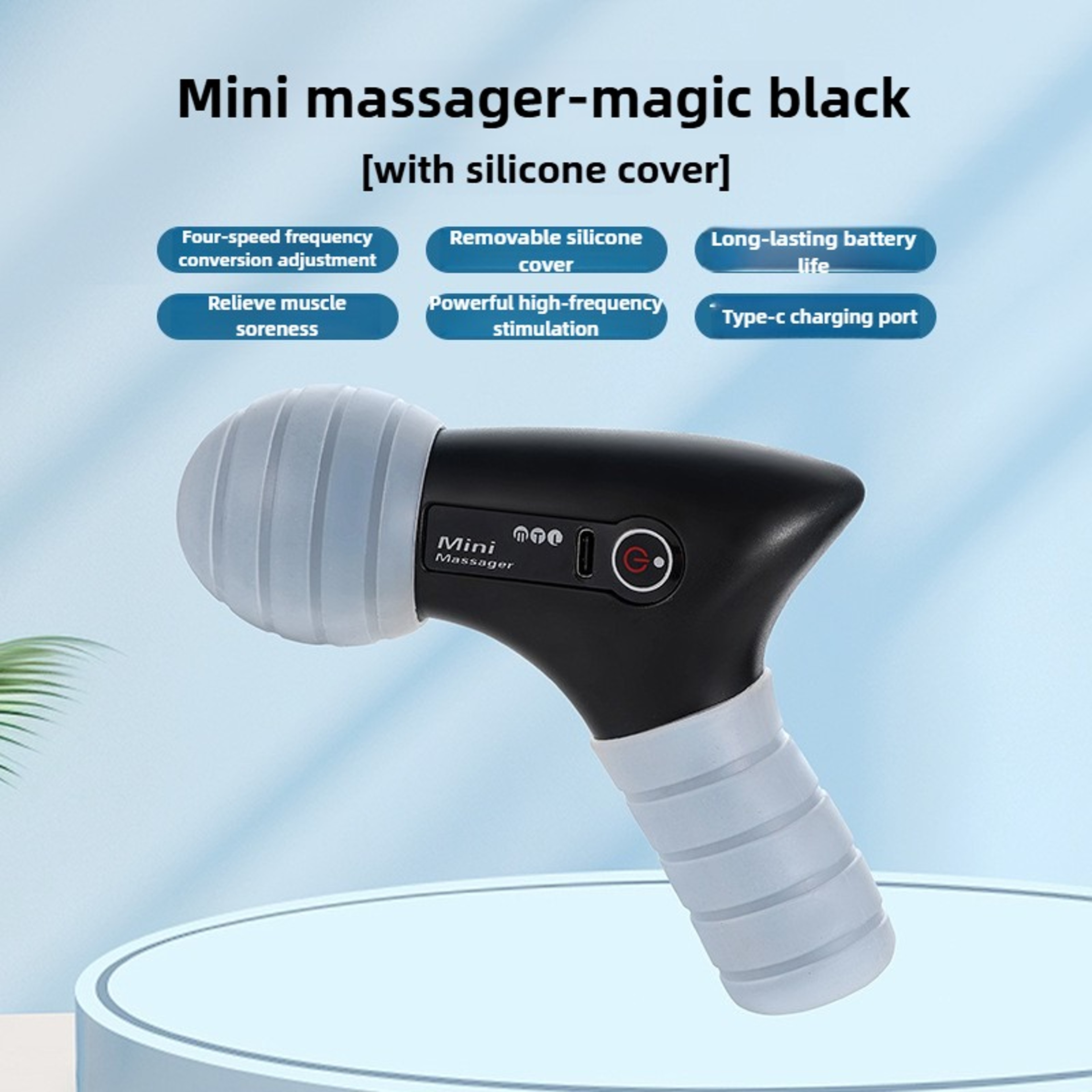 12mm Deep Tissue Cordless Mini Massage Gun Quiet MultiSpeed 25kg Muscle Relief For Neck Shoulder 7