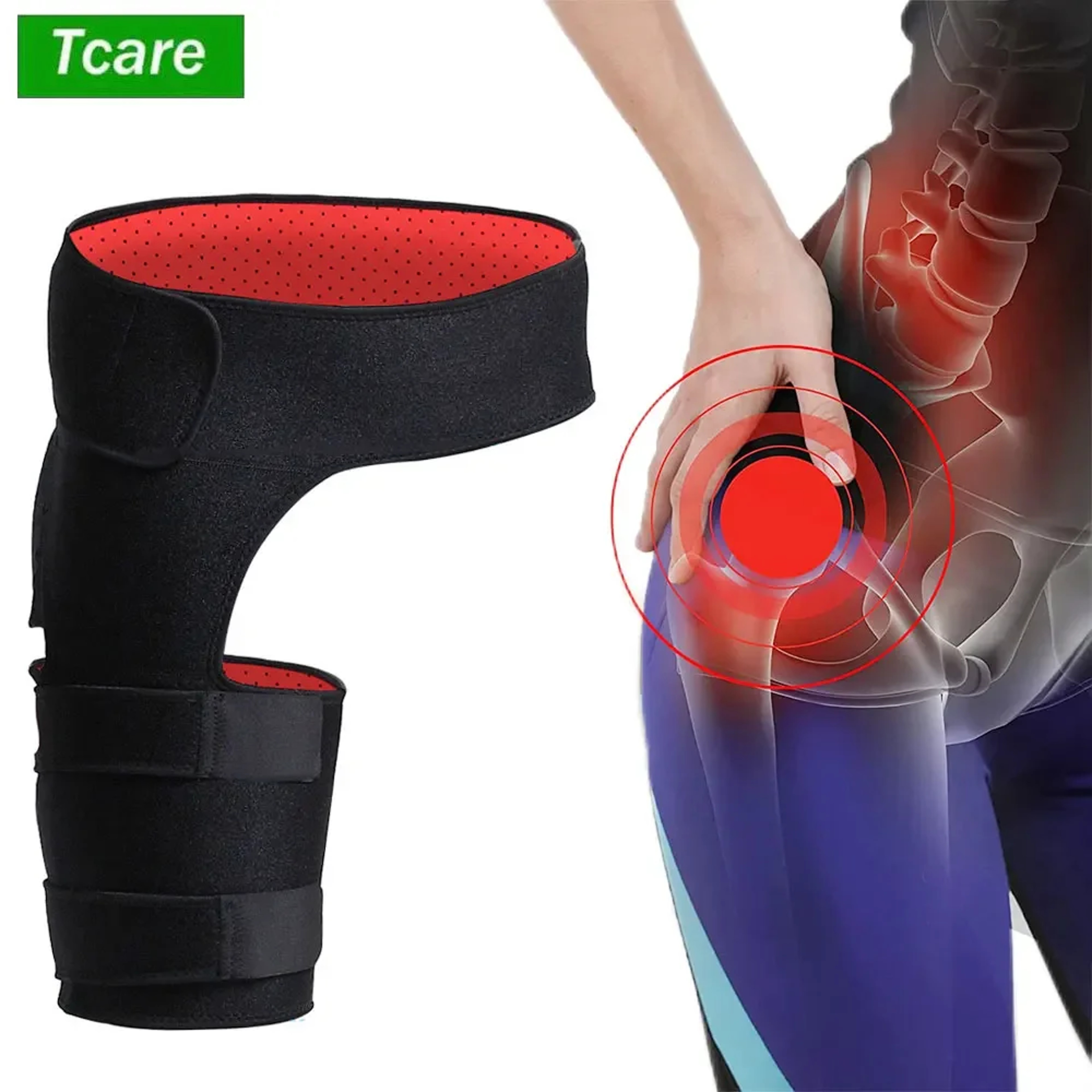 Hamstring  Groin Compression Support Hip Brace Thigh Sleeve For Hip Pain Relief Sciatica And Quad S 0