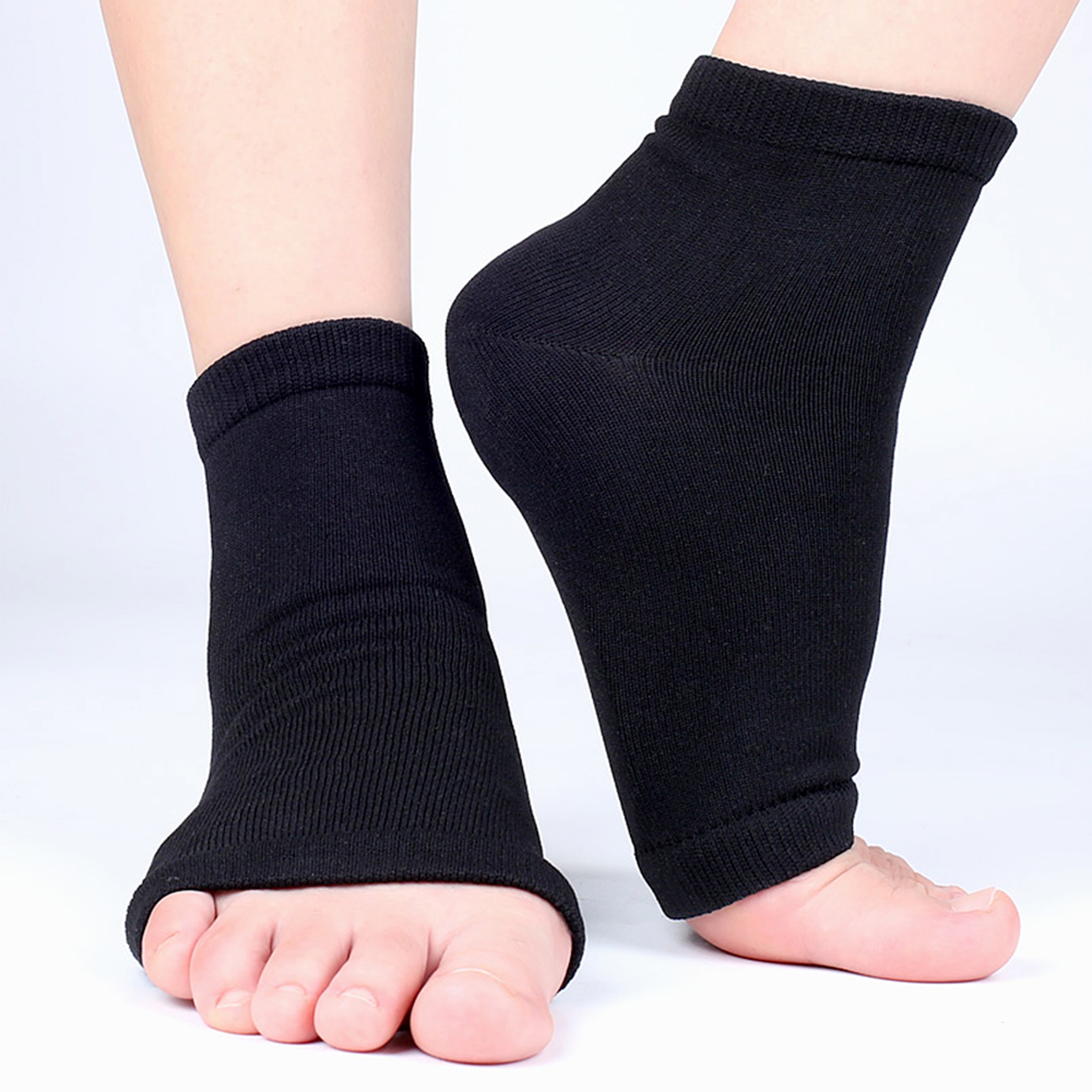 Cushioned Arch Support Sleeve 1Pair, Soft Elastic Gel Pad Fabric Arch Sock for Flat Foot Pain Relief Plantar Fasciitis – view 4