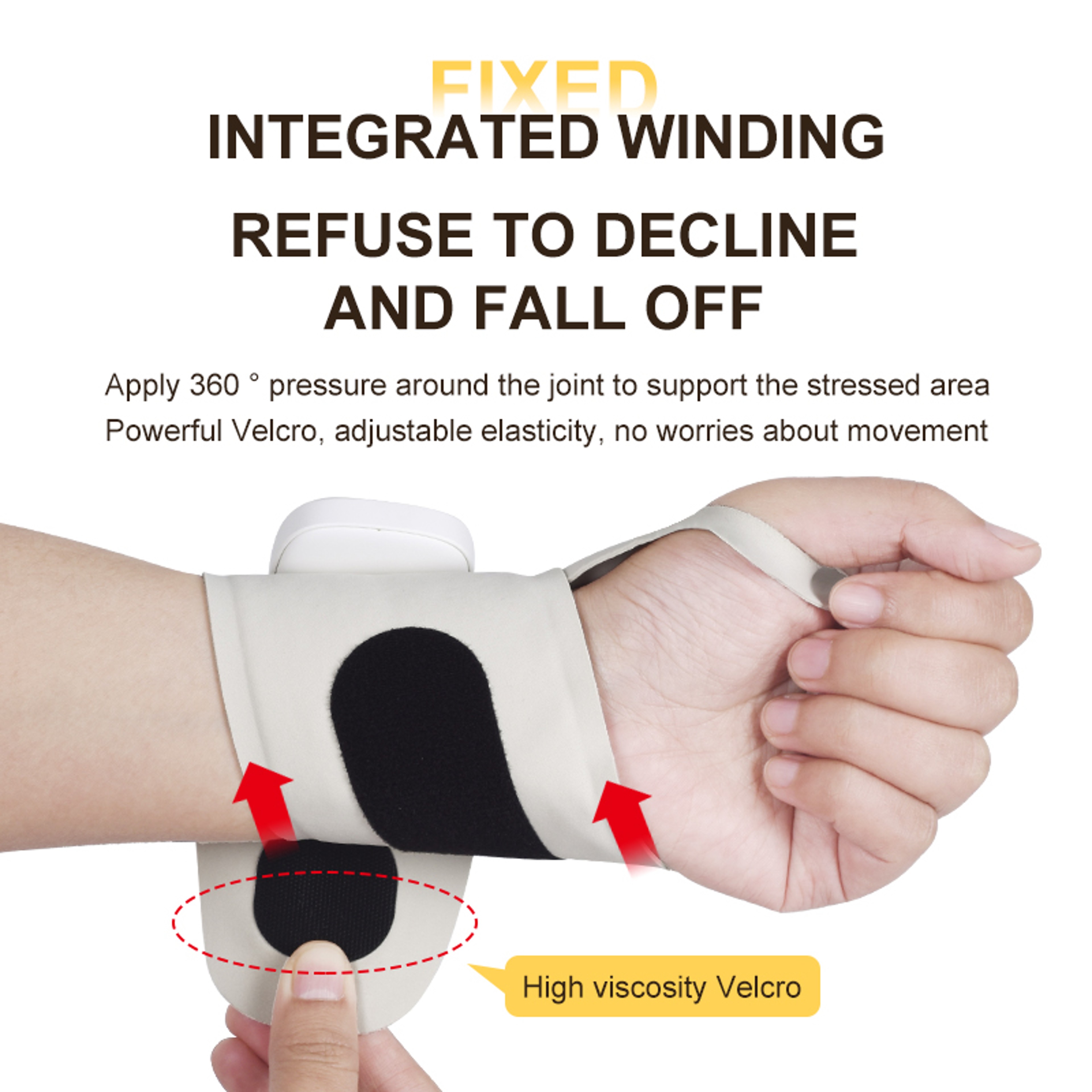 USB Rechargeable Electric Wrist Massager, Vibration Therapy for Tenosynovitis Relief, Fatigue & Carpal Tunnel Aid – view 4