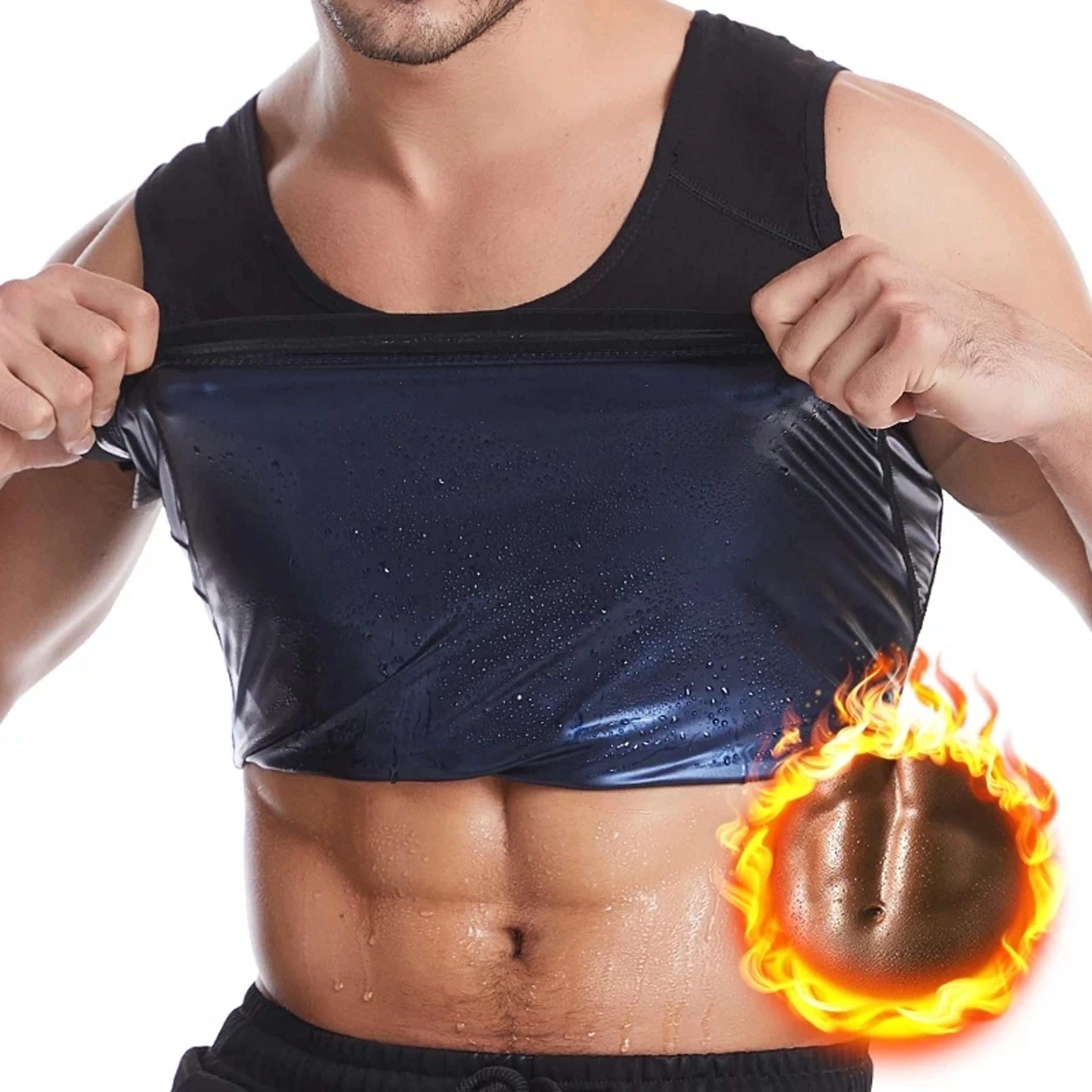 Body Shapers Vest, New Men Neoprene Sweat Sauna Vest, Waist Trainer Slimming, Shapewear Waist Shaper Corset for Women – view 1