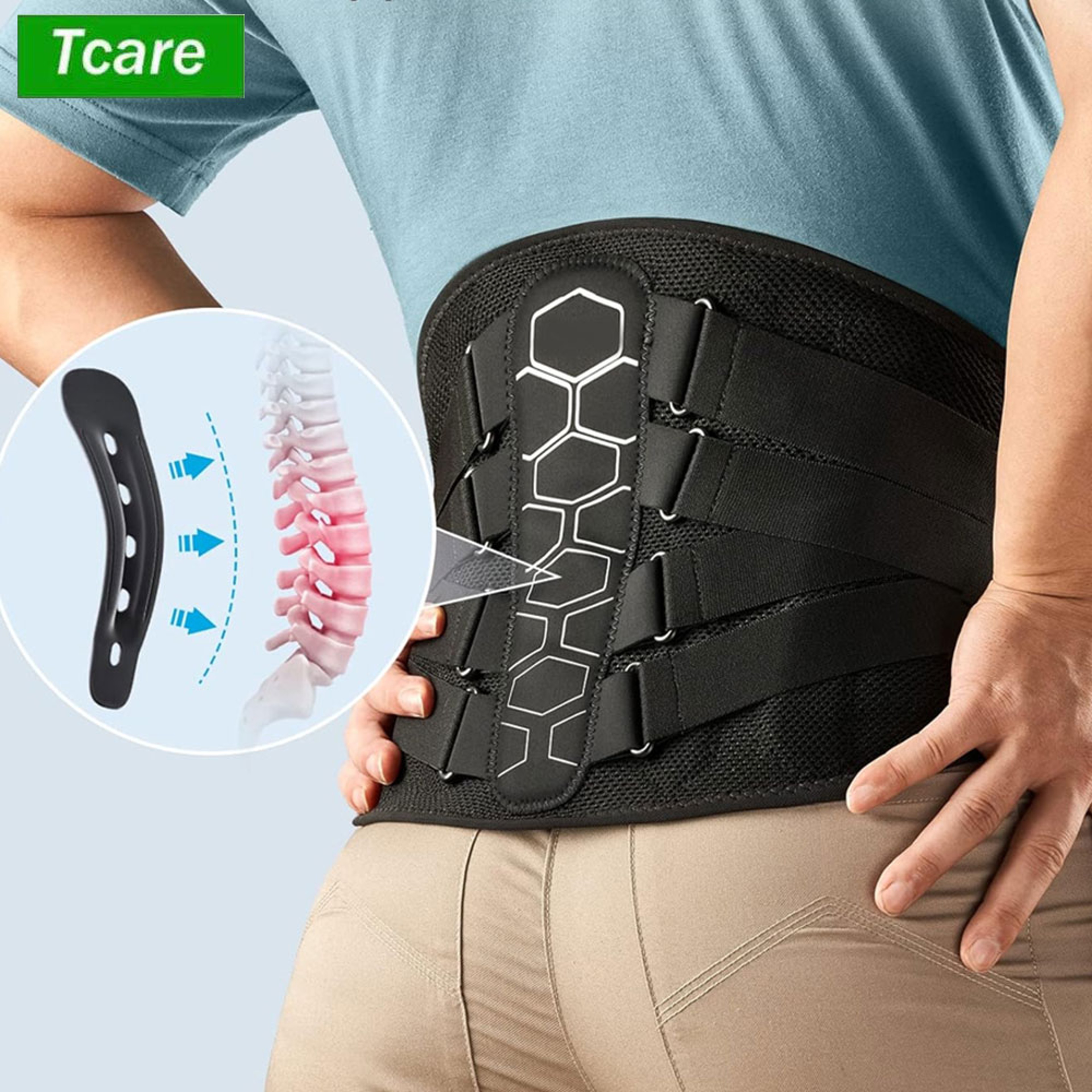 Lower Back Pain Brace with Sciatica Relief and Lumbar Support Belt – view 1