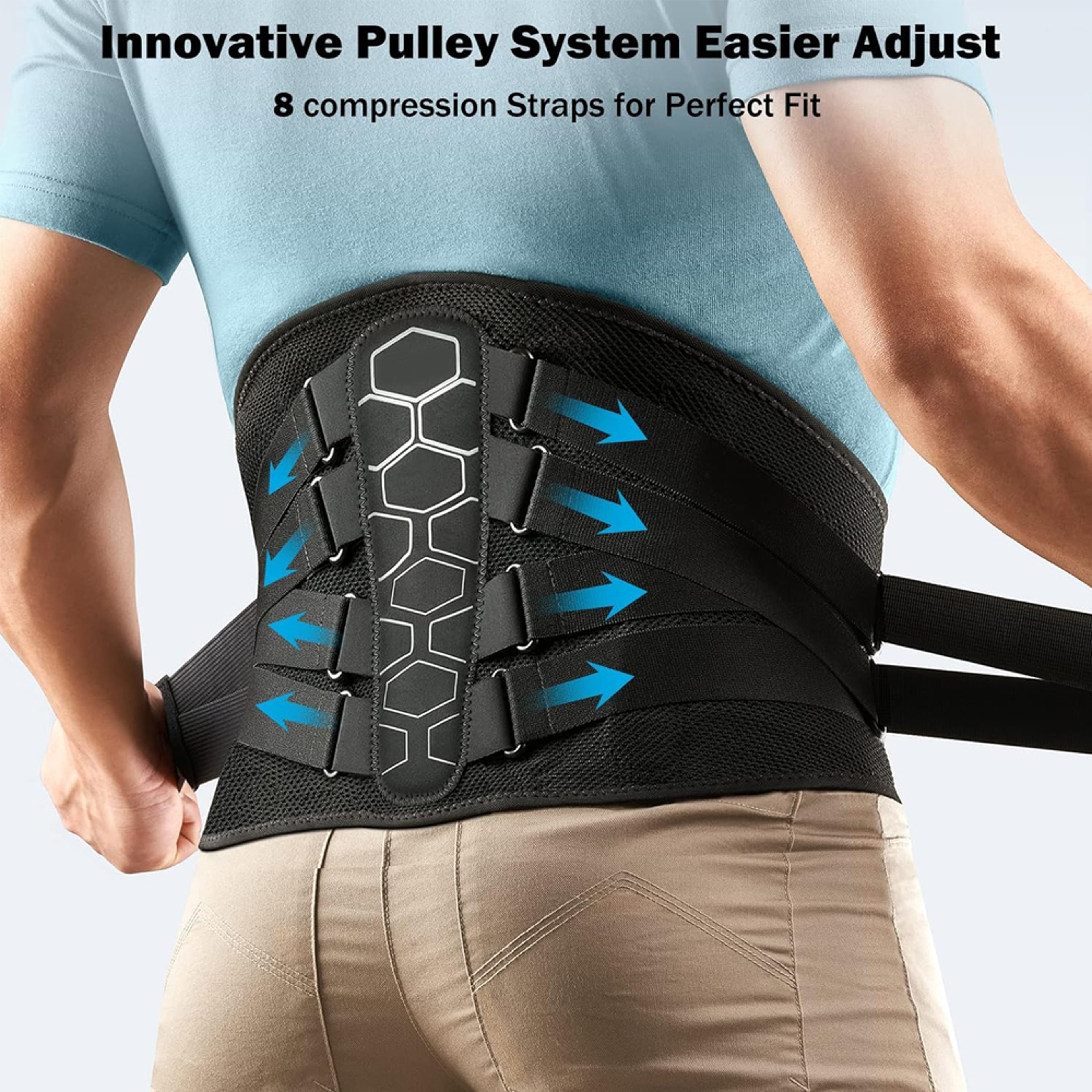 Lower Back Pain Brace with Sciatica Relief and Lumbar Support Belt – view 5