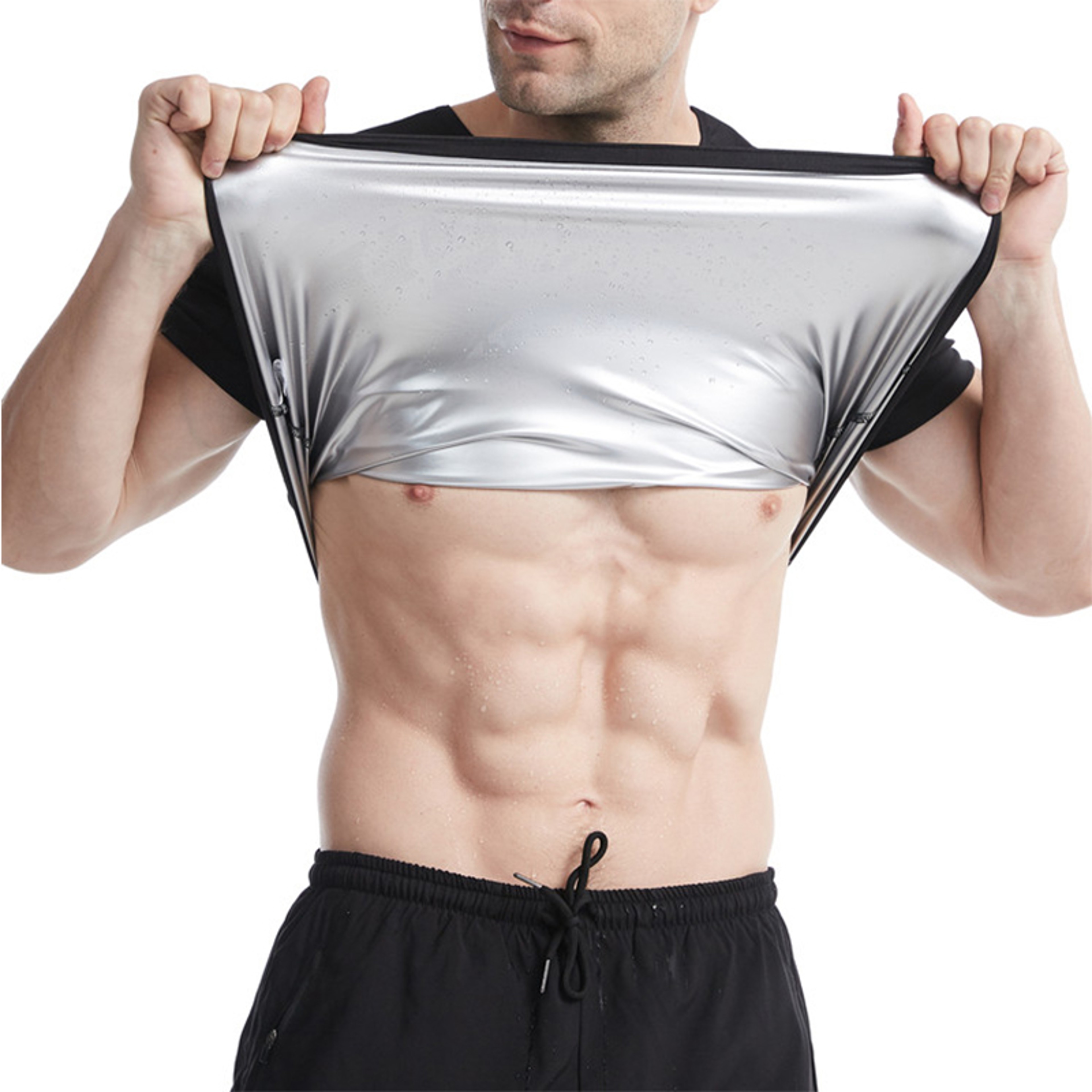 Vensslim Men Workout Fat Burner Vest, Sauna Suit Sweat Heat Trapping, Slimming Body Shaper Tank Top, Waist Trainer Fit – view 8