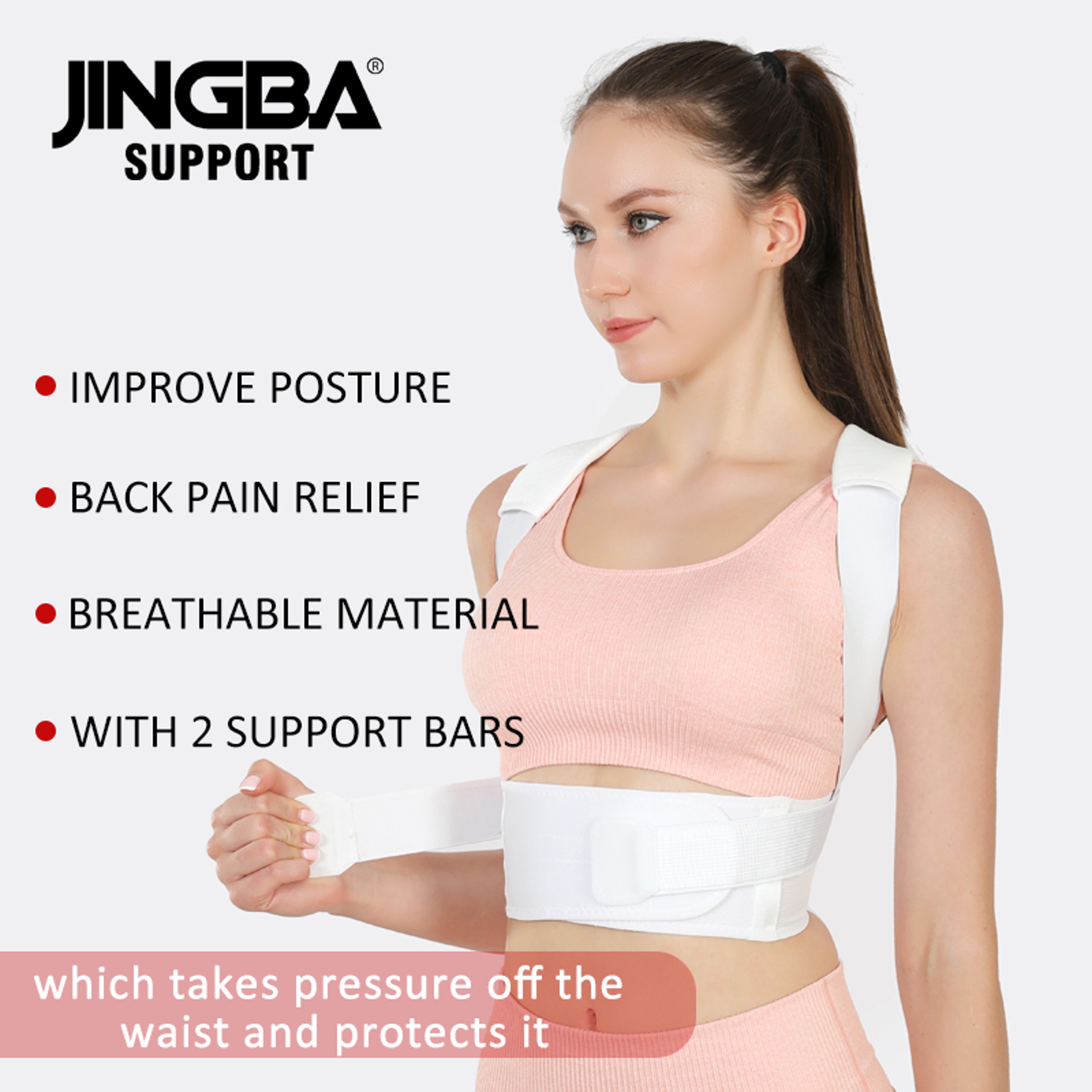 Men Women Posture Corrector Fully Adjustable Back Brace With Upper Spine Support 3