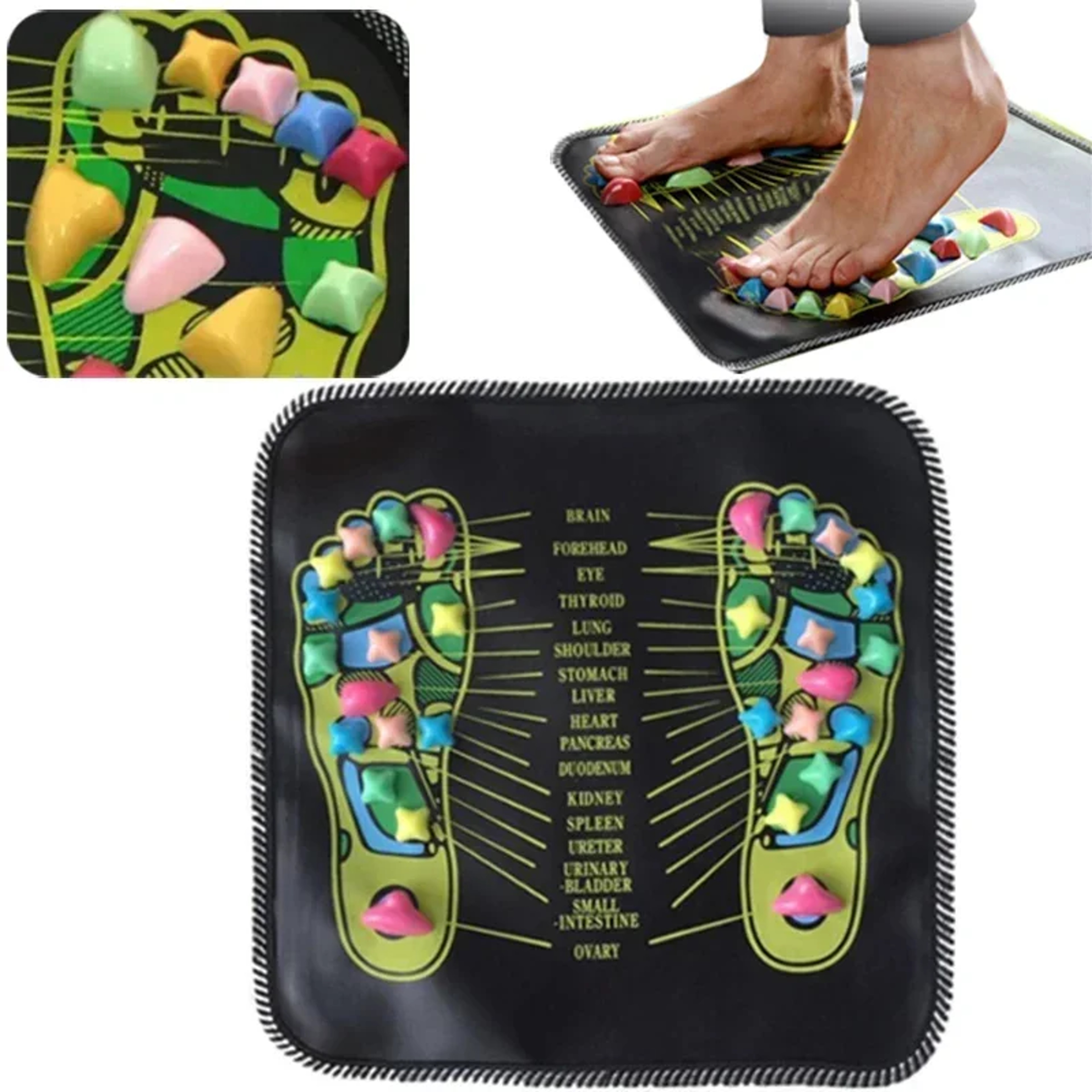 Acupressure Foot Therapy Pad, Massage Mat for Reflexology, Pain & Stress Relief – view 1
