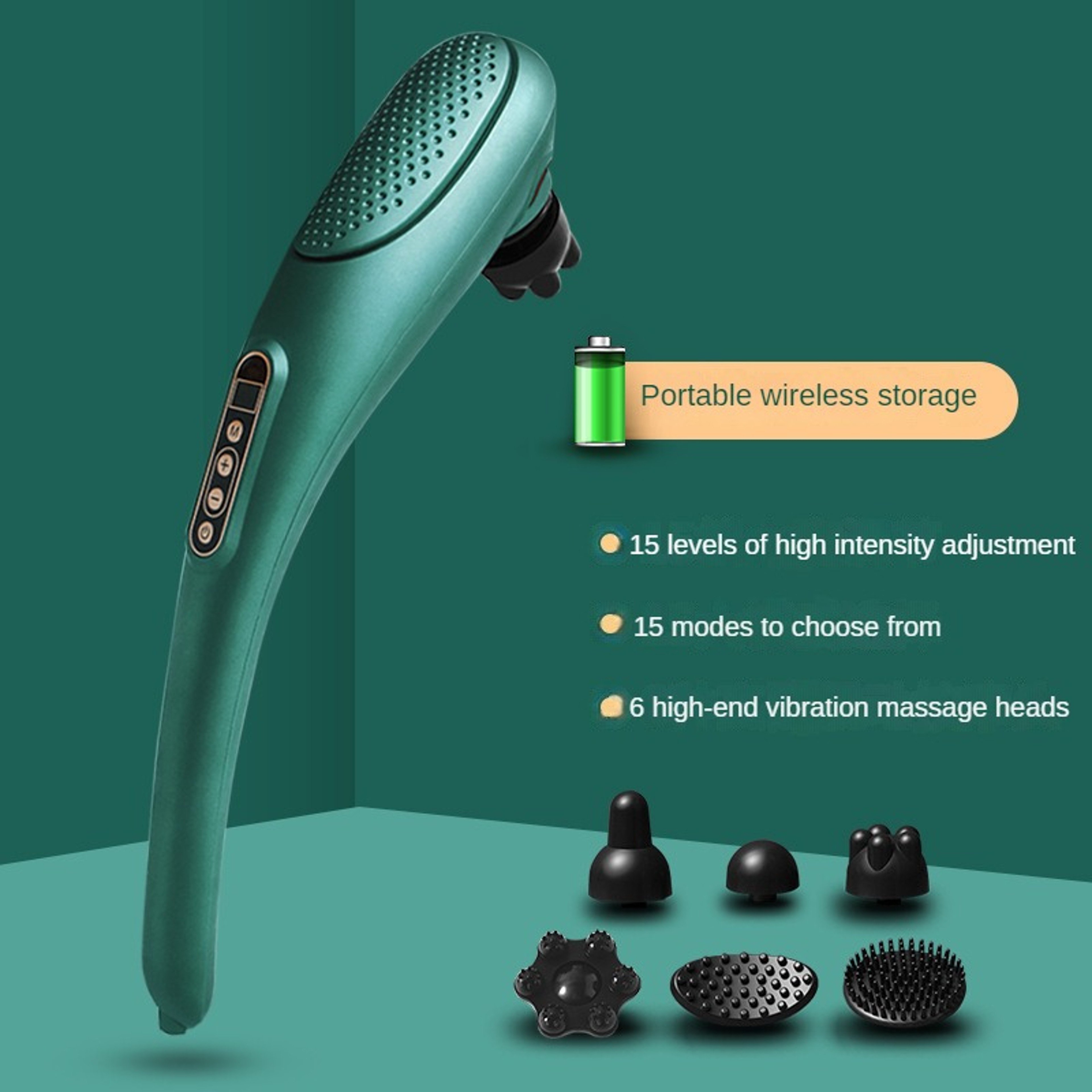 Electric Heating Massage Hammer Stick Wireless Handheld Instrument Cervical Vertebra Waist Tapping  6