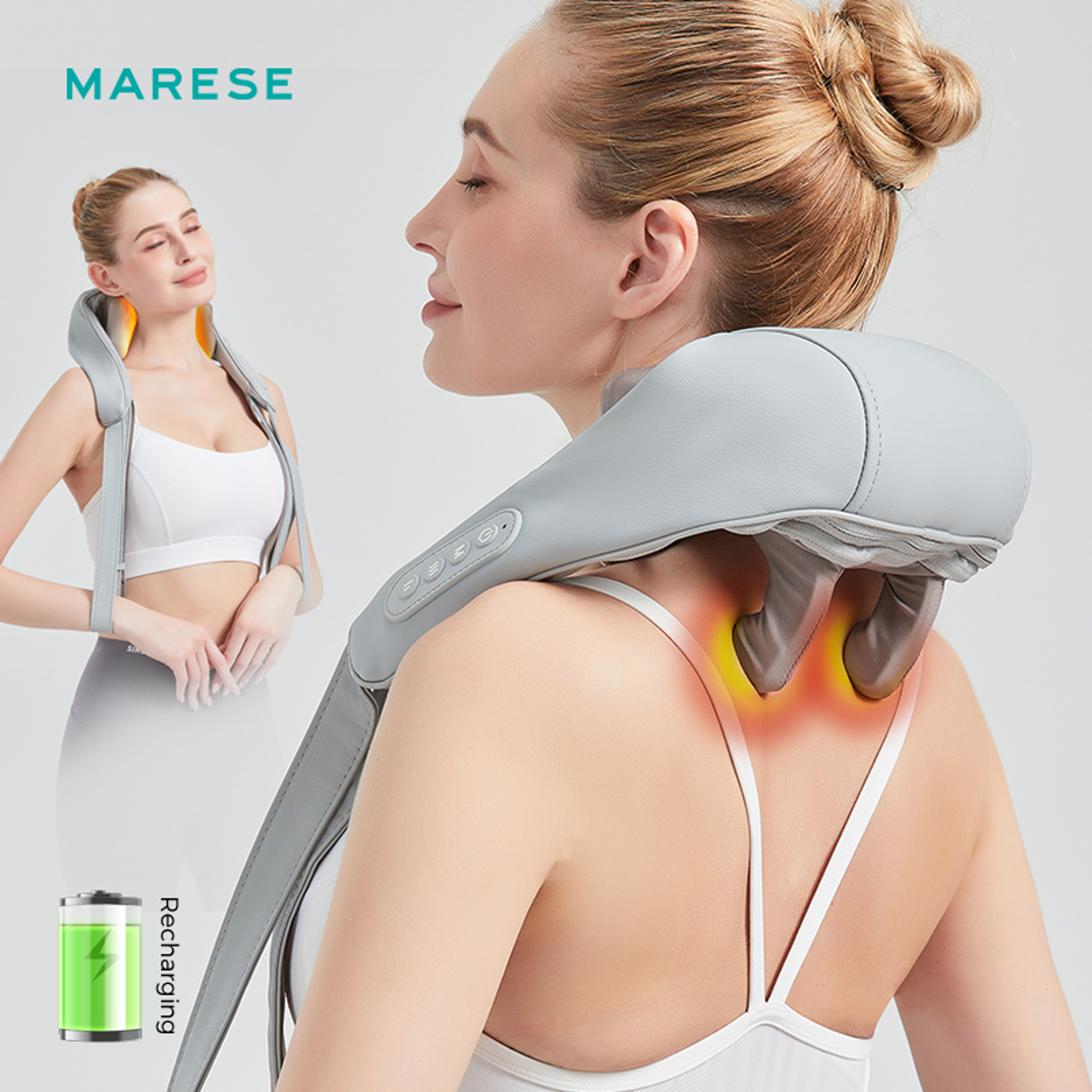 Trapezius Muscle Massager Multifunctional Cervical Massager Shoulder Neck Hot Compress 7