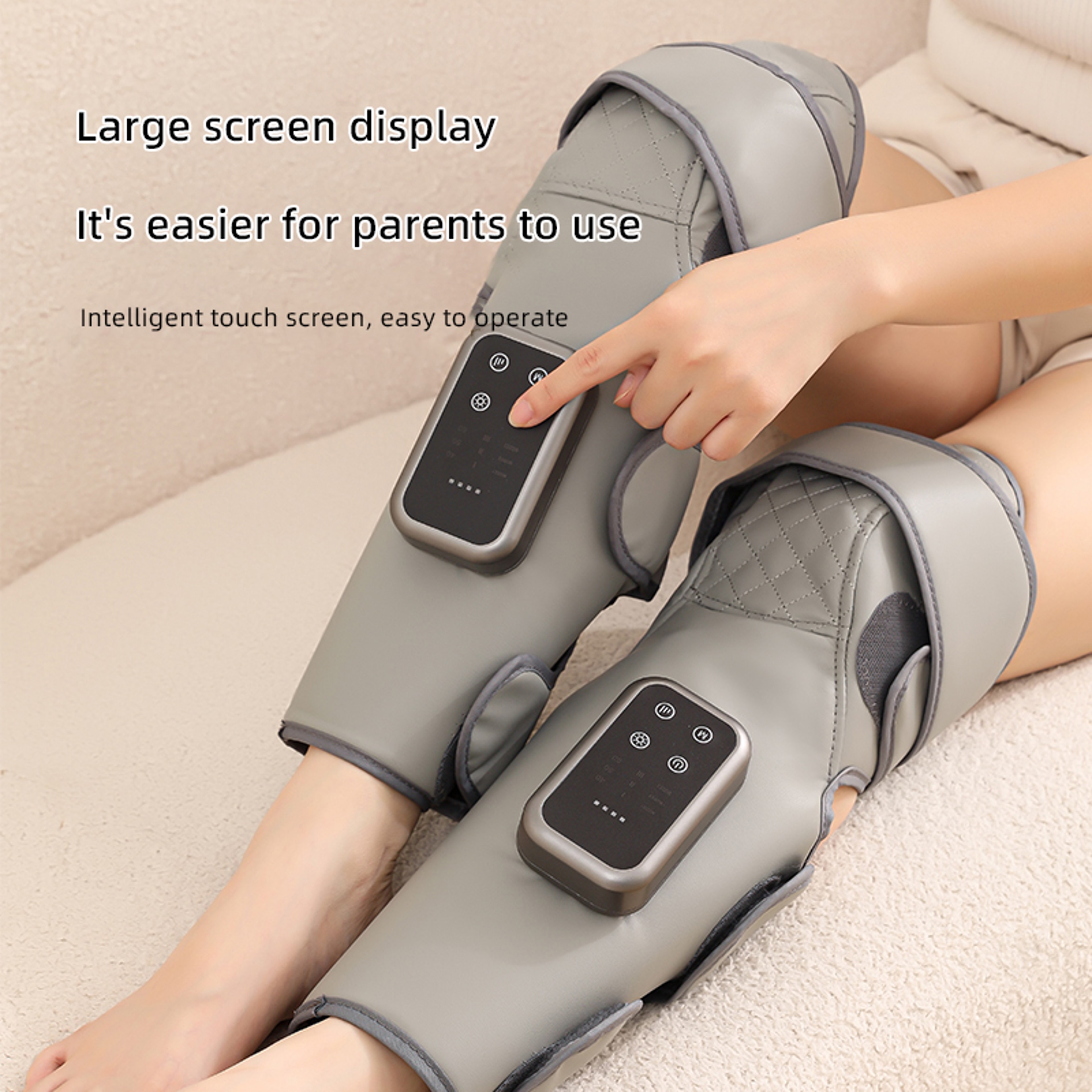 Adjustable Heat Compression Massager, 3 in 1 Smart Air Pressure, Type C Fast Charge Office Home Recovery – view 4
