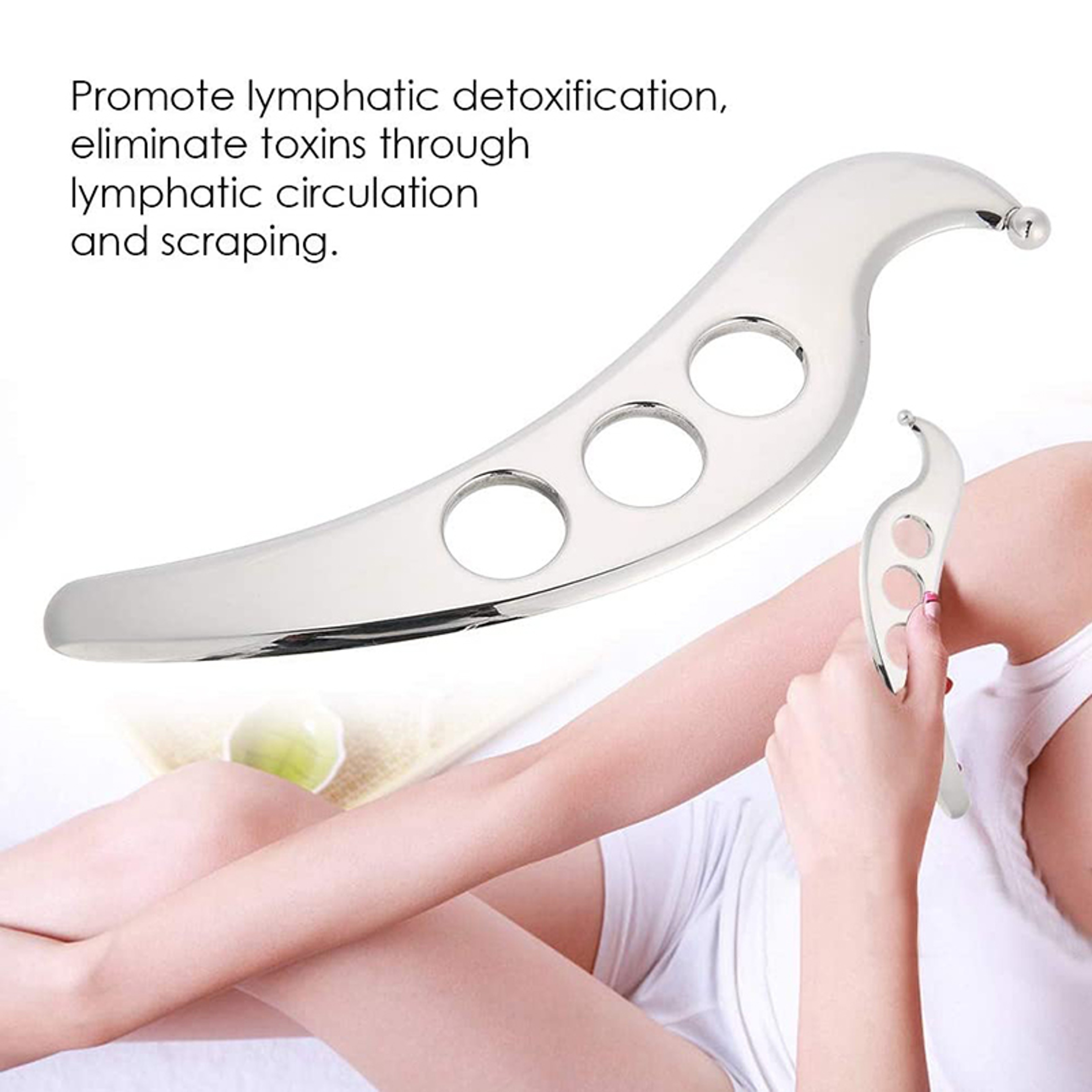 Manual Massage Stainless Steel Gua Sha Tool, Physical Therapy Scraping Board, Pain Relief, Tissue Mobilization – view 3