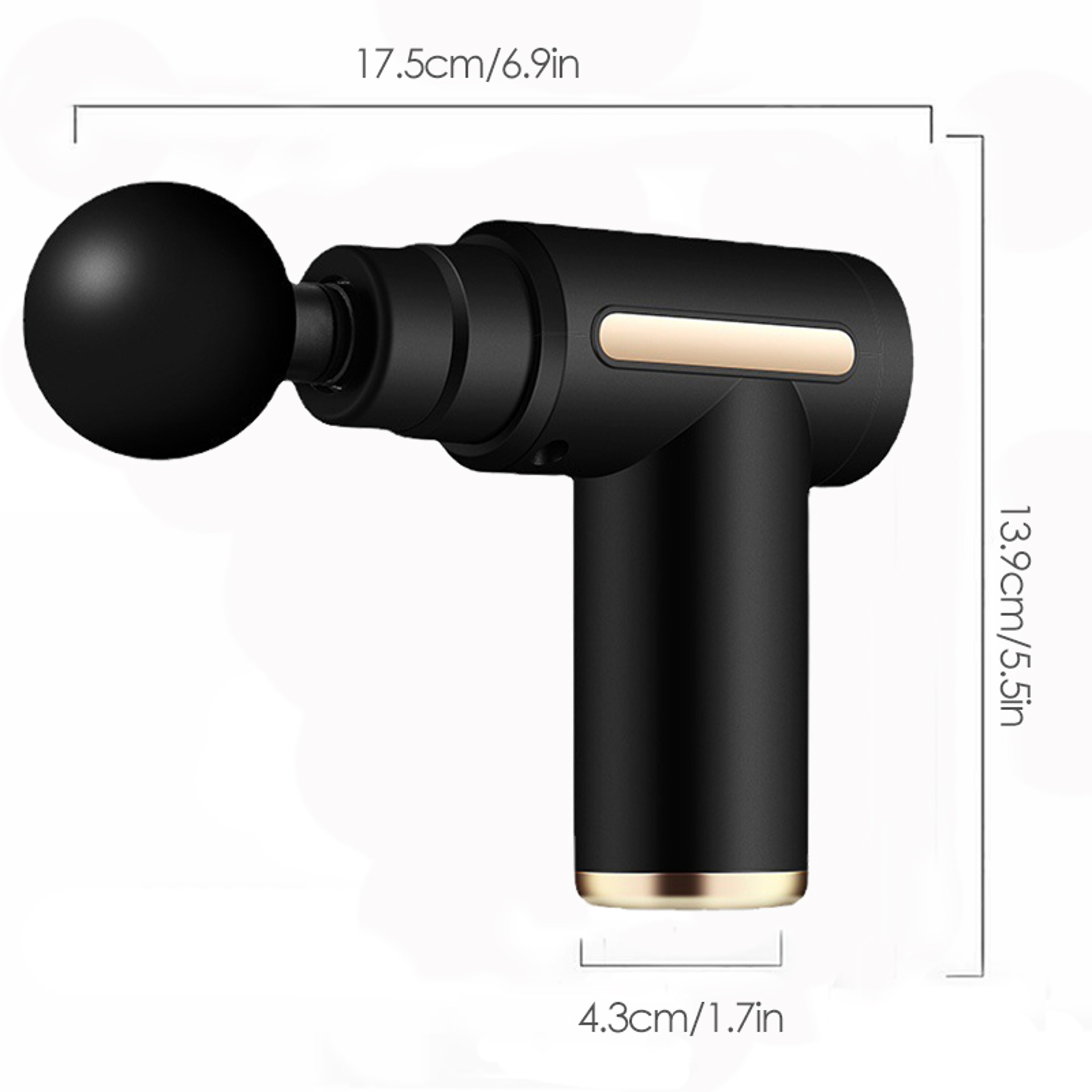 Electric Percussion Fascial Massage Gun, Pistol Massager for Muscle Relaxation, Deep Tissue Body Neck Back Fitness Tool – view 6
