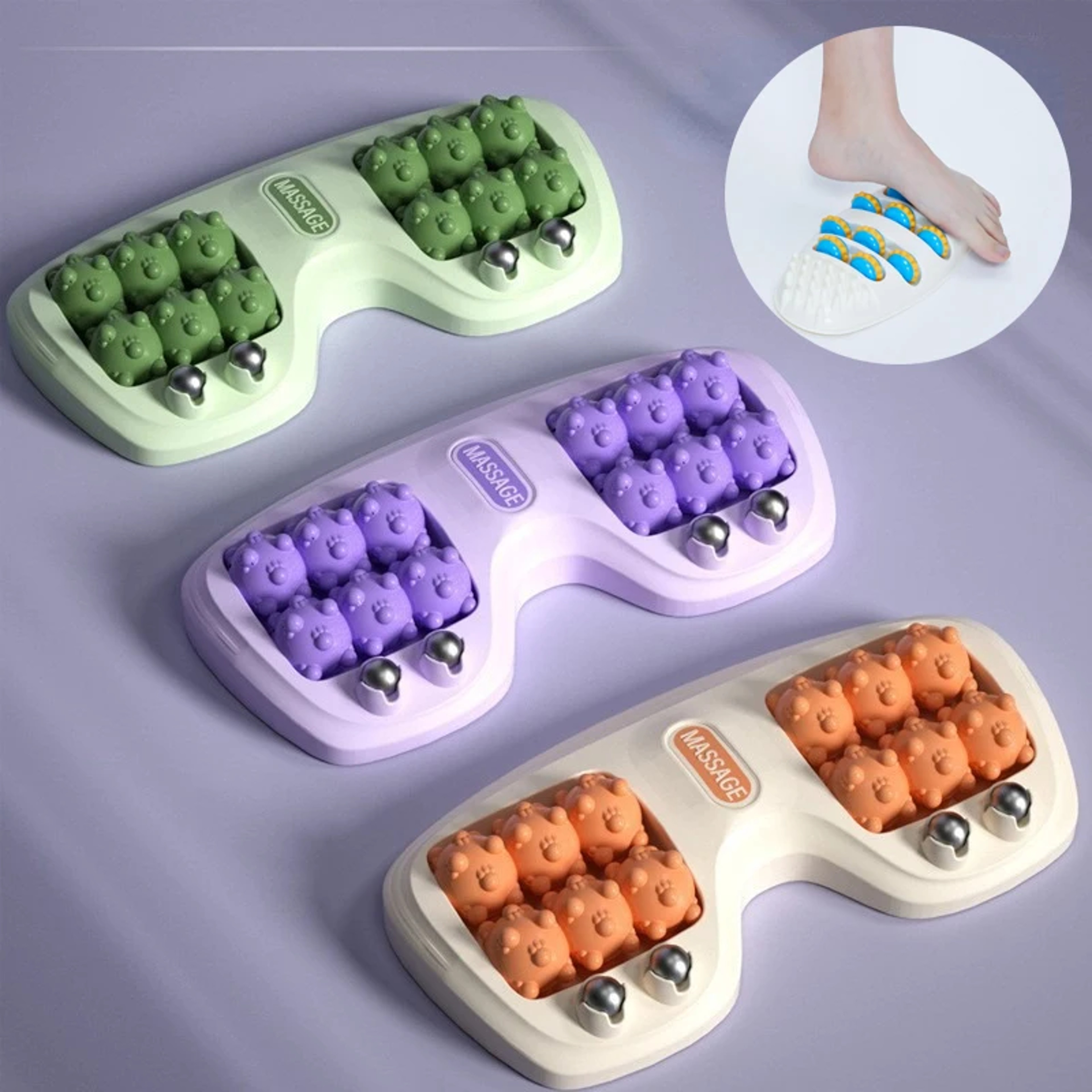 Foot Massager Roller Trigger Point Reflexology Tool Relax Roller For Feet Acupressure Massage For P 0