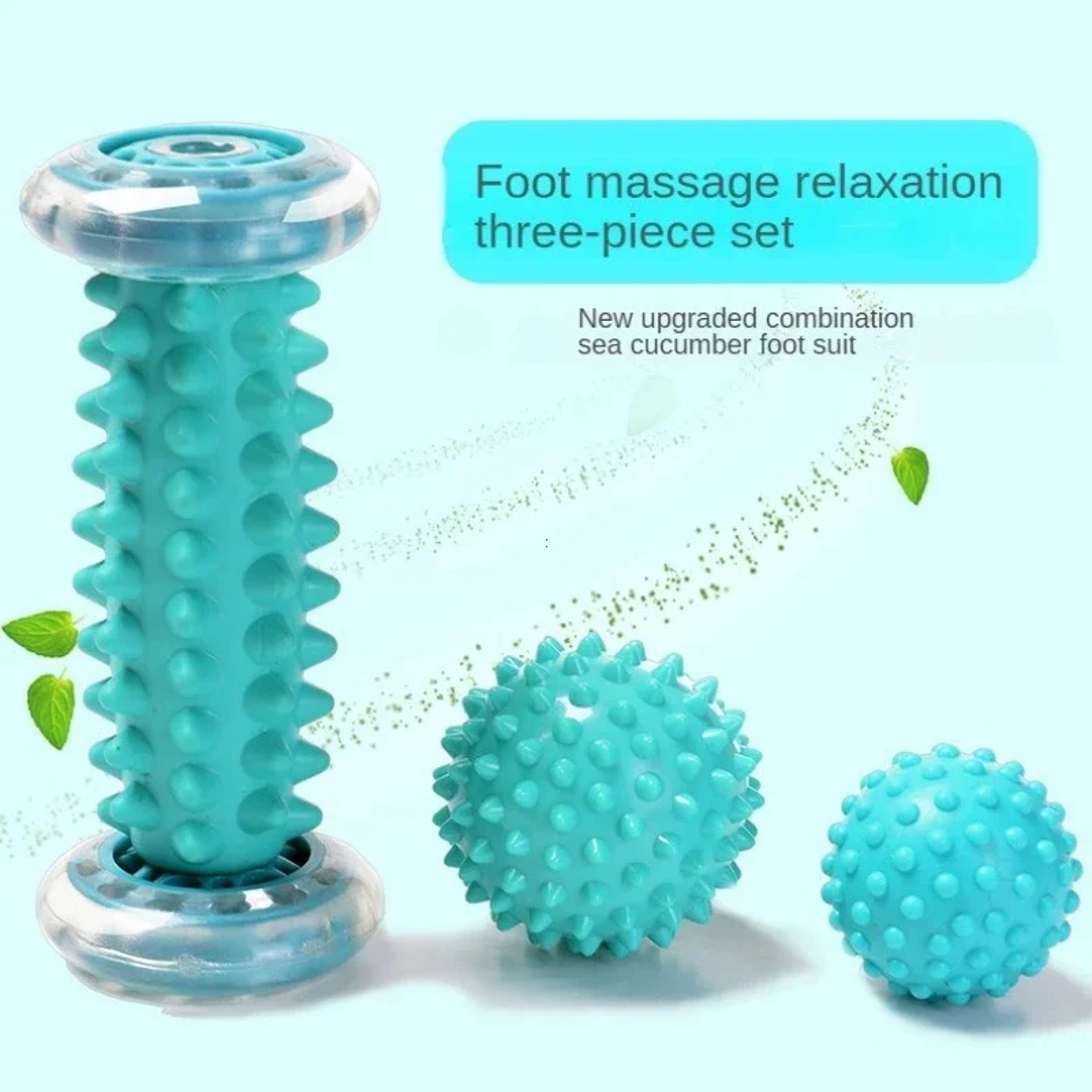 Massage Ball Set, Foot Roller, Deep Tissue Pain Relief, Plantar Fasciitis Support, Back Leg Hand Massage – view 1