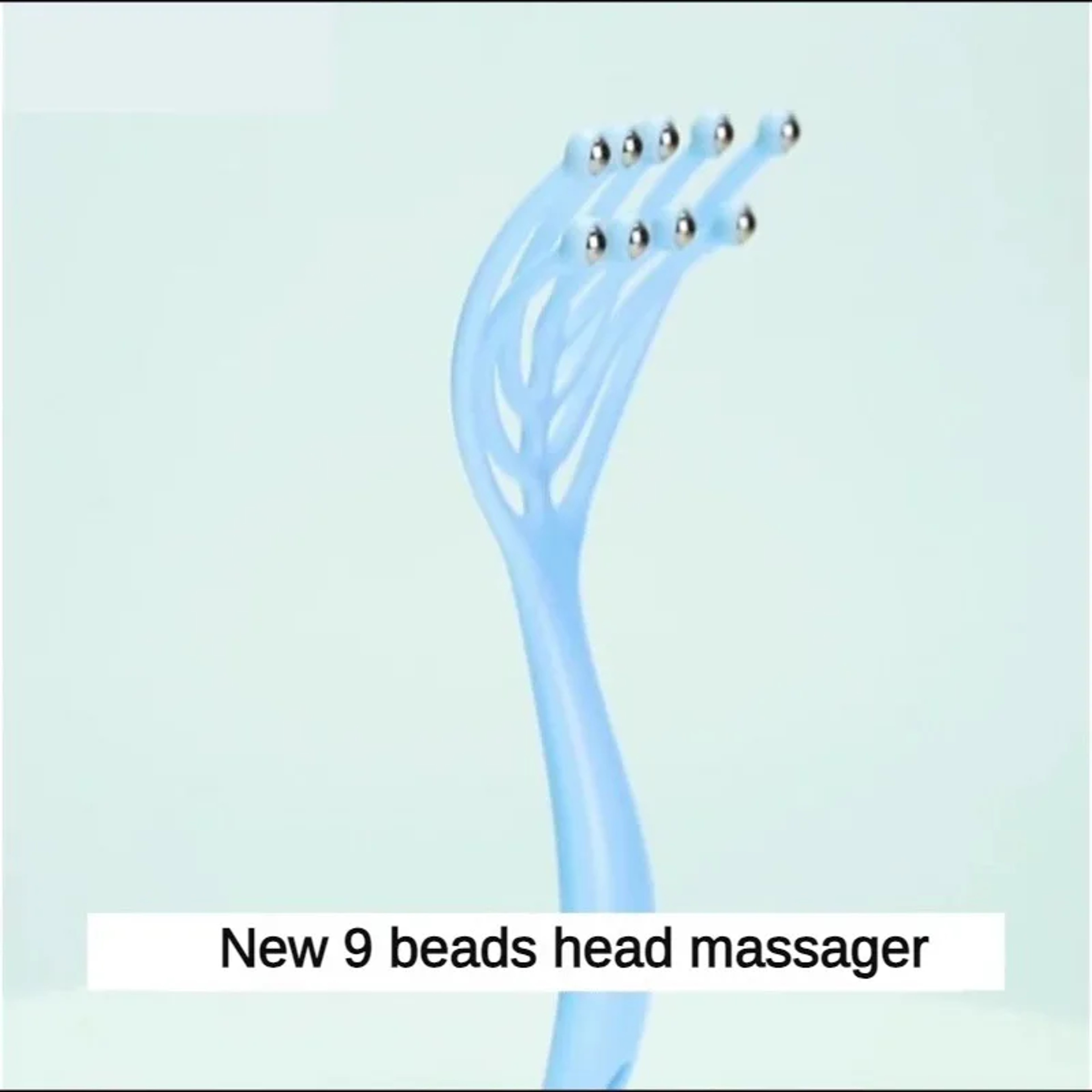Hand Held Scalp and Neck Massager, Nine Claw Steel Ball Head Massager, Five Finger Relaxation Tool for Hair Growth – view 4