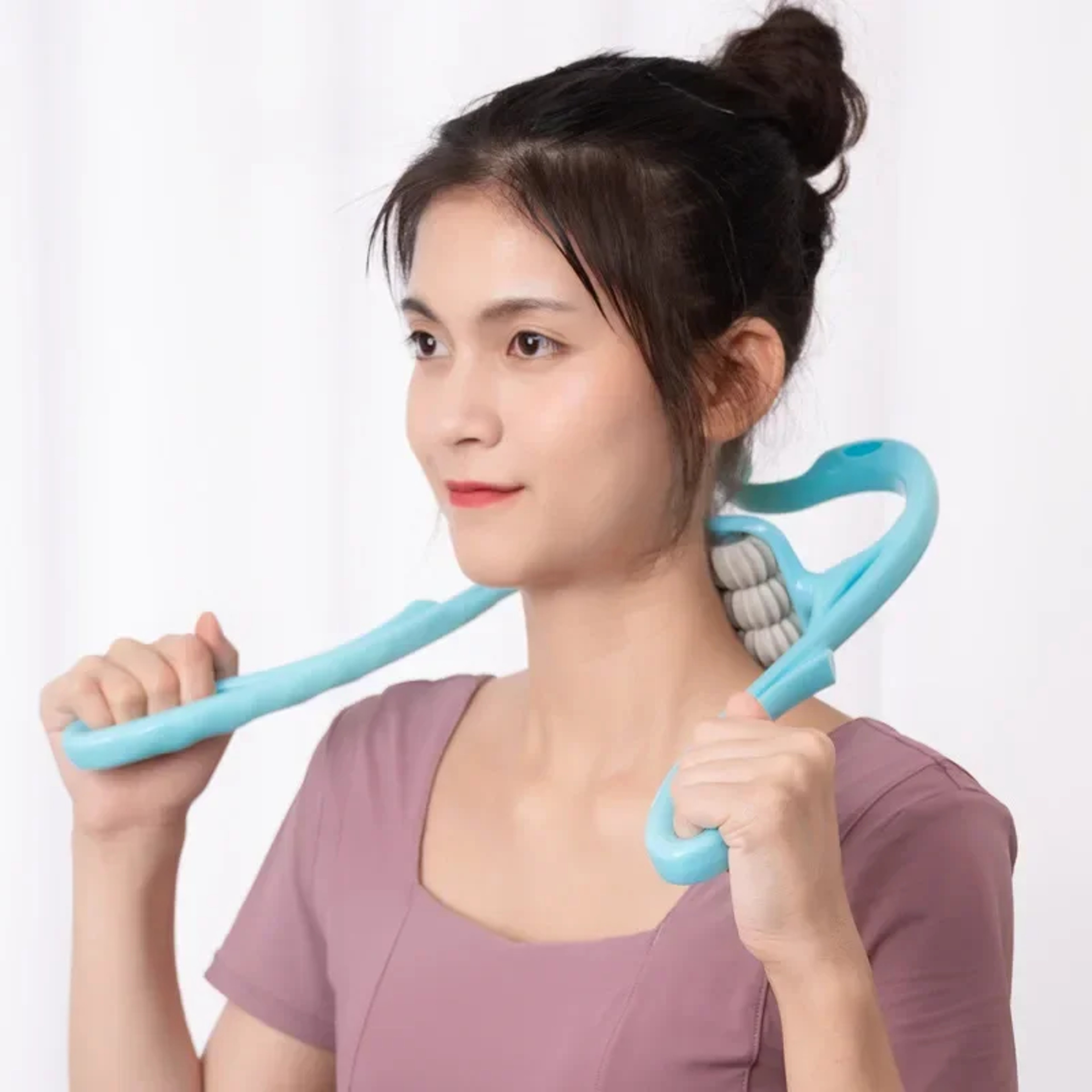 Manual Neck Clamp Massager, 6-Ball Cervical Roller, Shoulder and Neck Relaxation, Multifunctional Kneading Massager – view 3