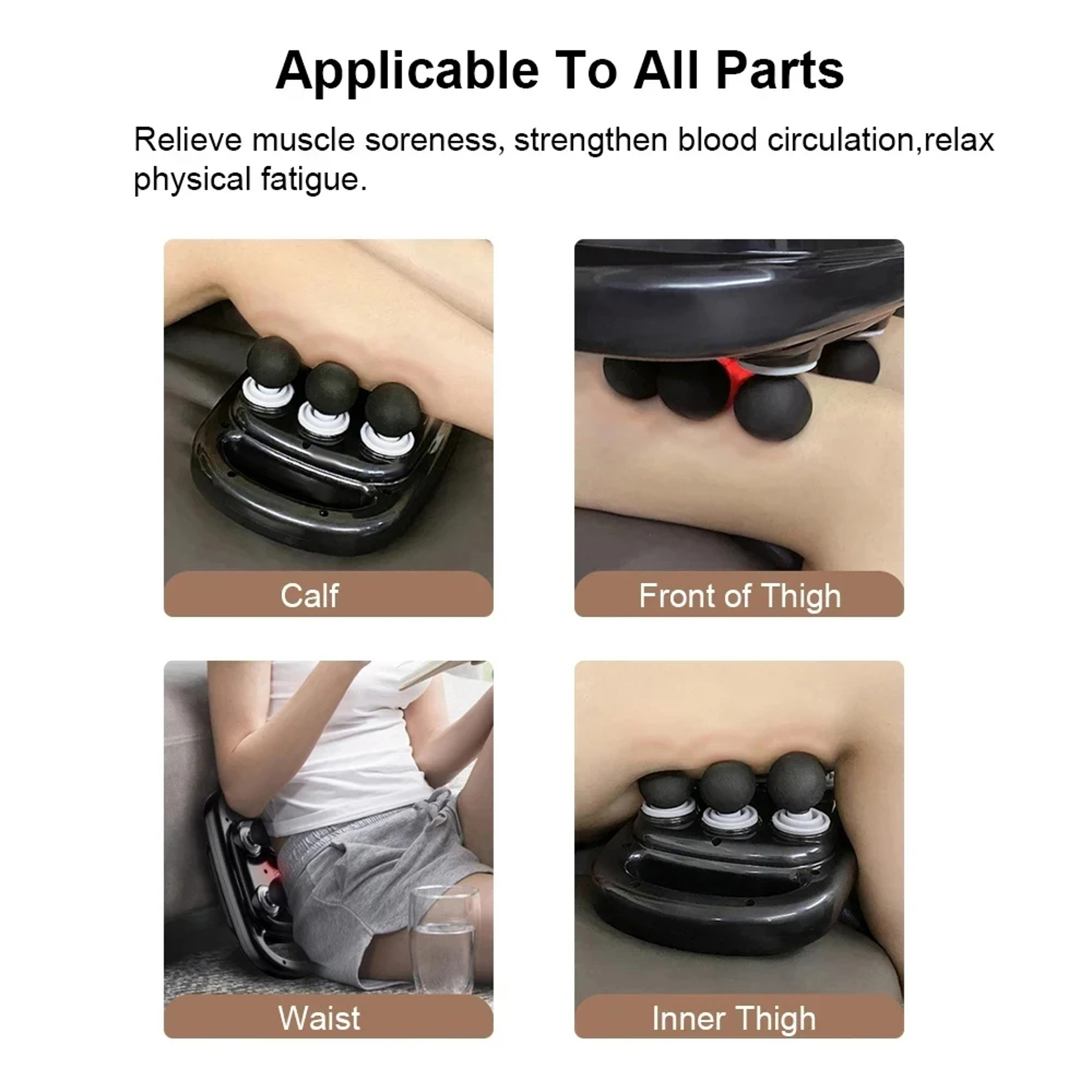 Deep Tissue Massage Gun 6 Head Percussion Massager Neck And Cervical Spine Pain Relief Full Body Mu 2
