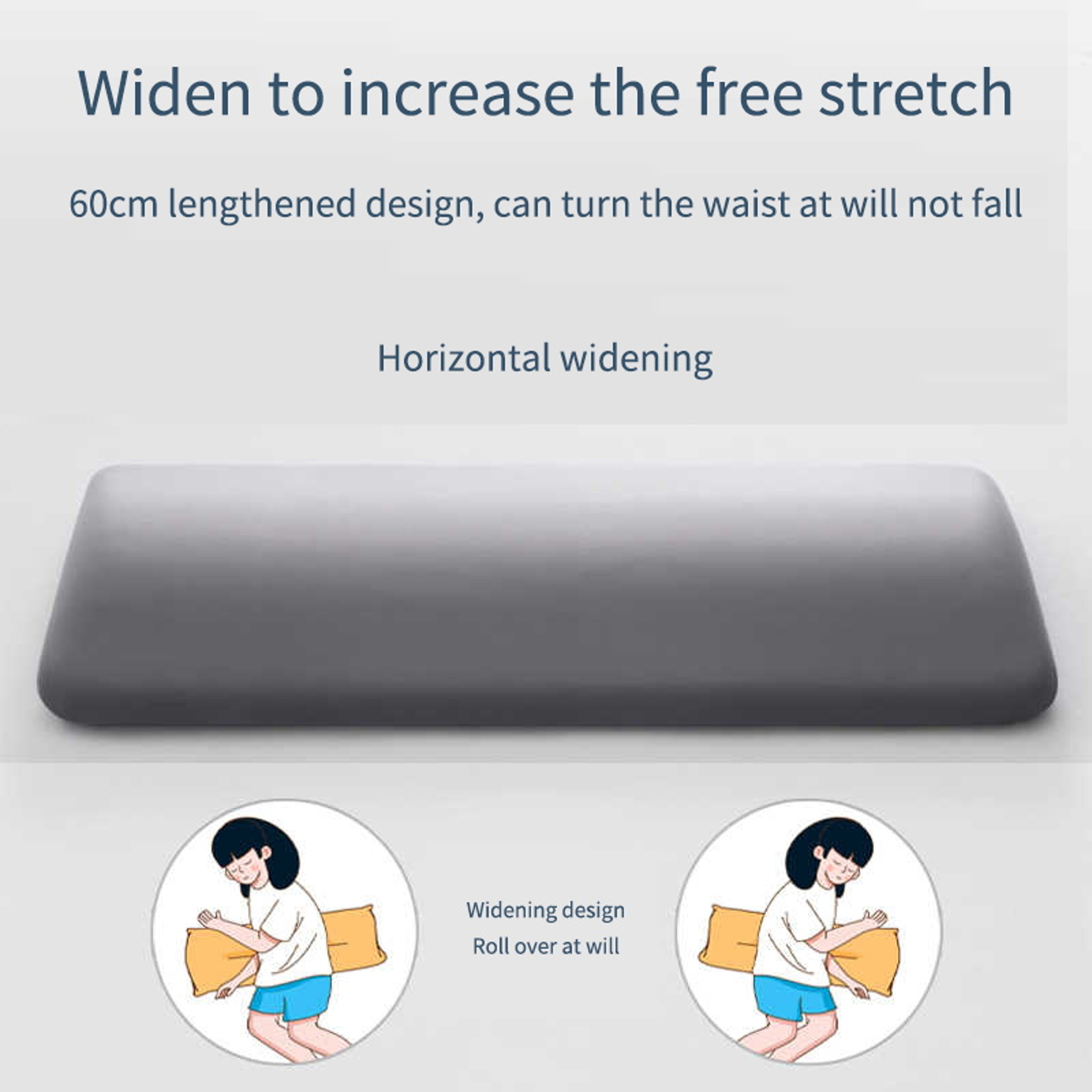 Back Support Pillow, Waist Support Cushion for Lower Back Pain Relief, Memory Foam Pillow for Sleeping in Bed – view 5
