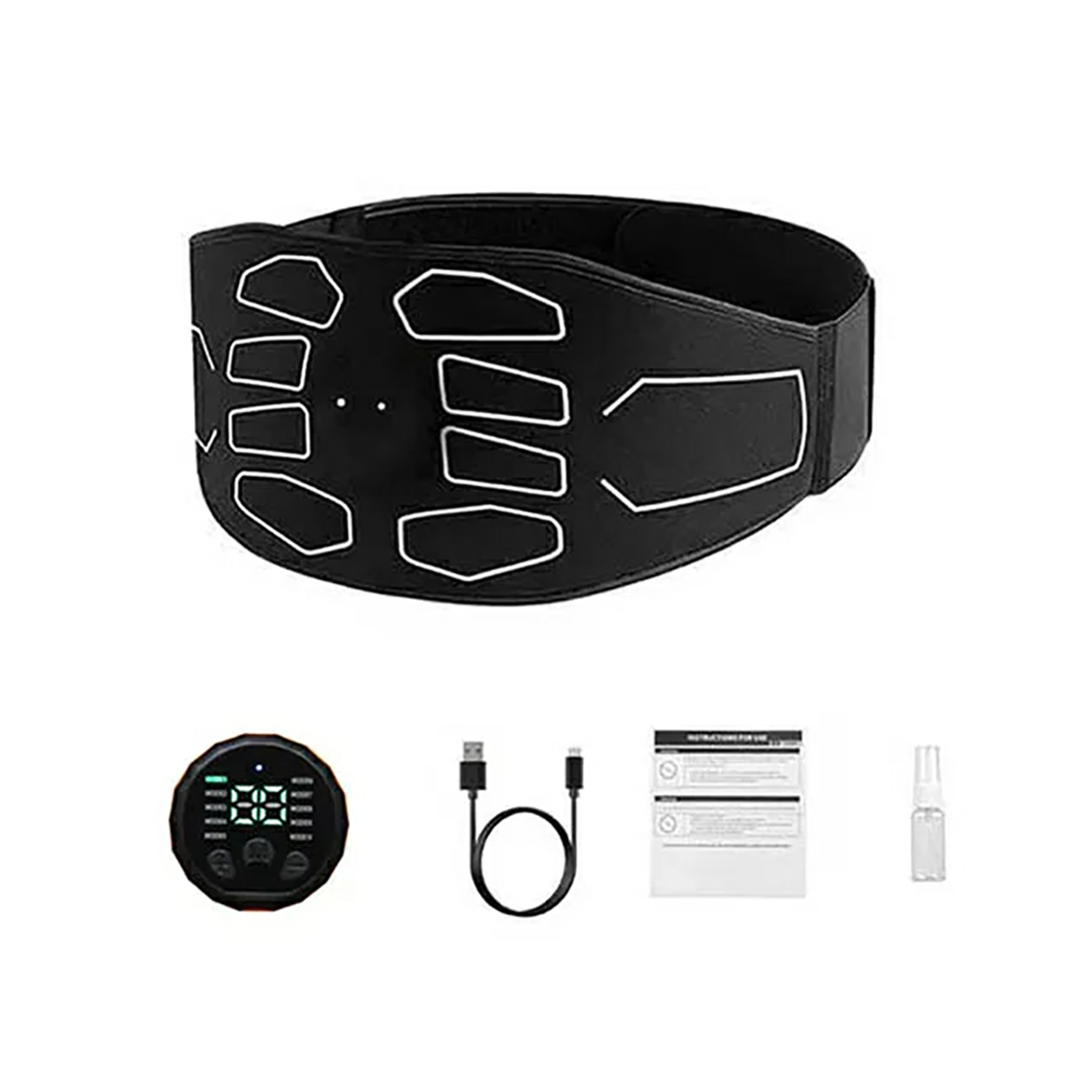 Fitness Equipment Muscle Toner Abdominal Massager Waist Belt Abdominal Muscle Training For Weight L 5