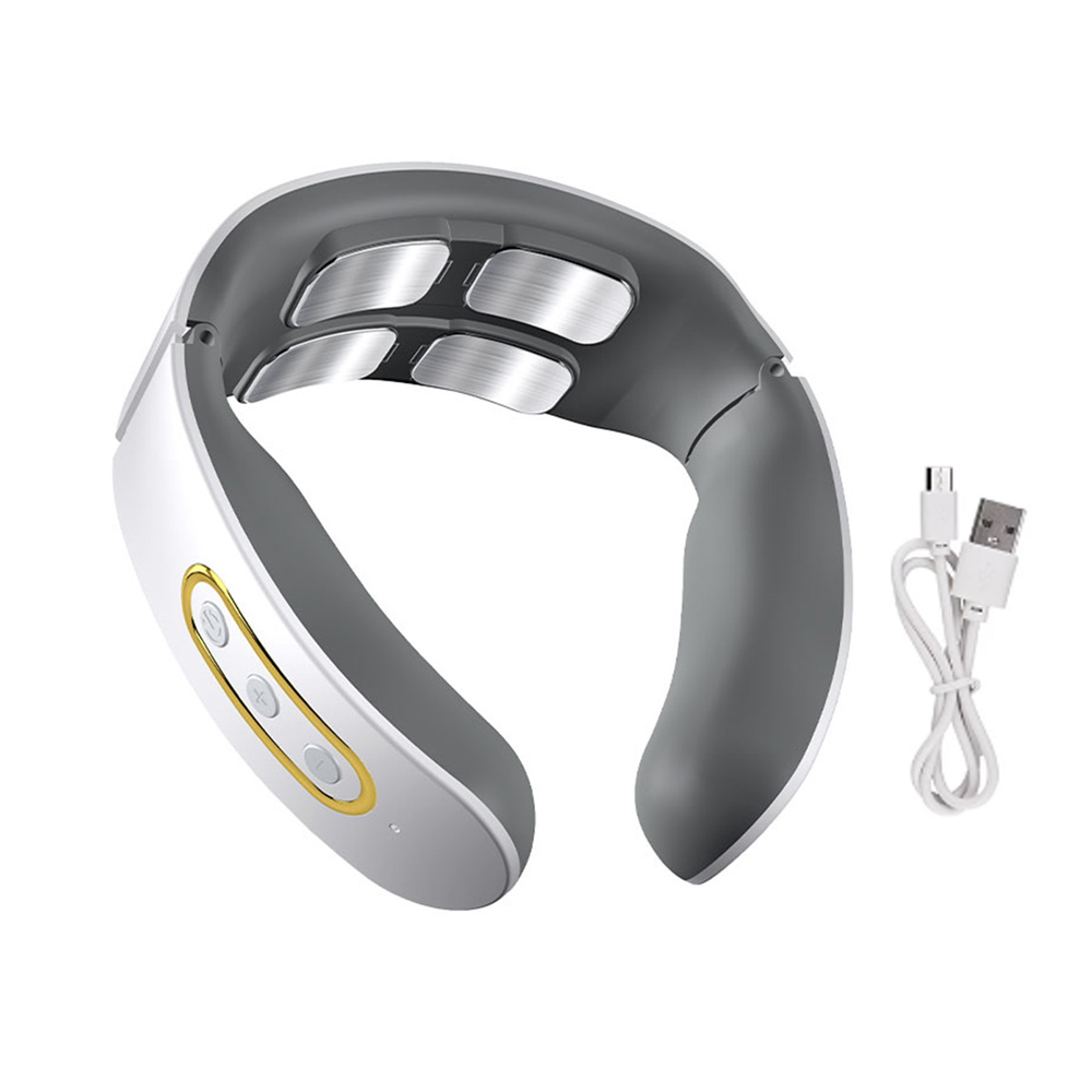 Adjustable Heat Cervical Vertebra Massager, Smart Electric Neck and Shoulder Pulse Device, Relax Pain Relief Kneading – view 7