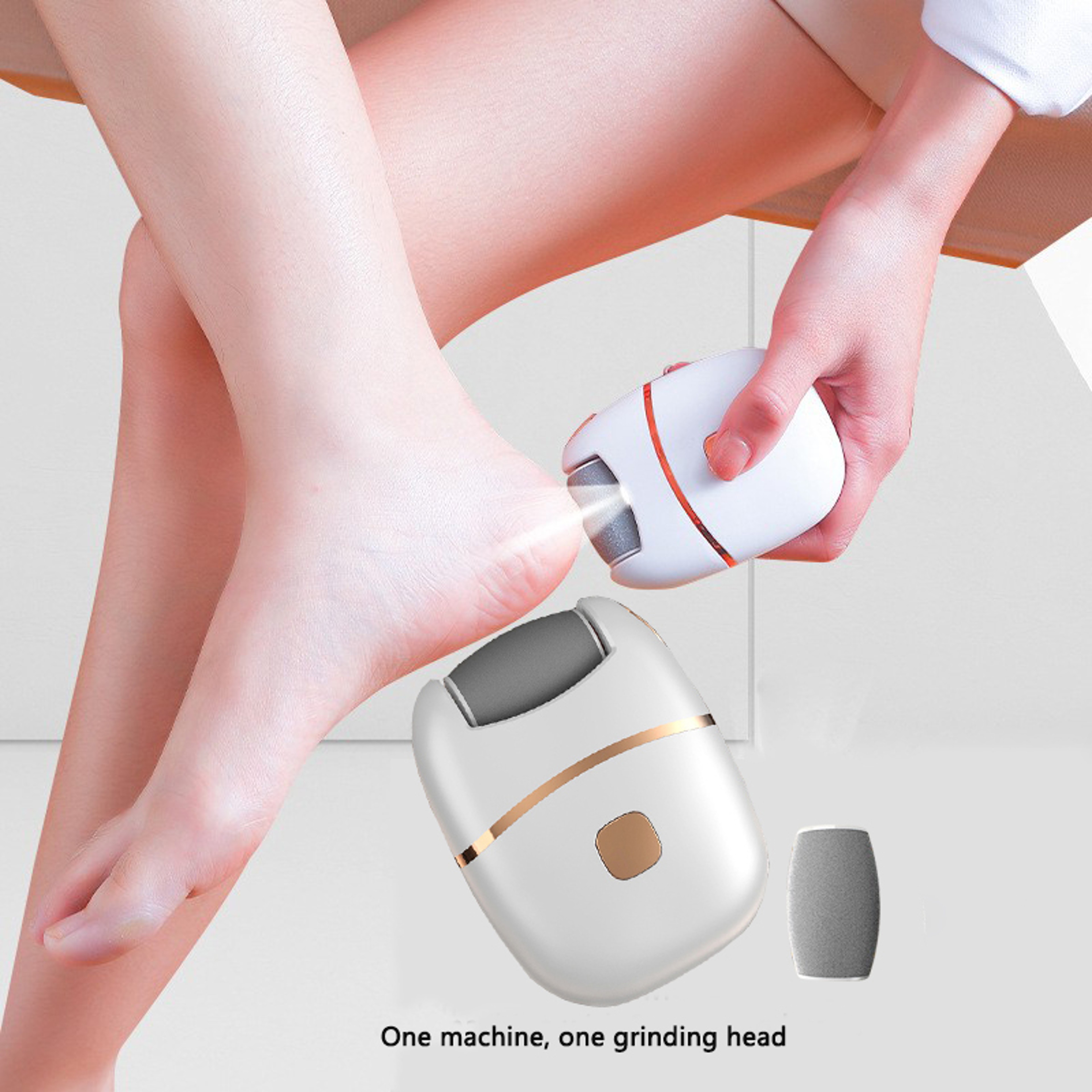 Rechargeable Foot Grinder, Thick Leather Polishing, Electric Foot Grinder, Compact Foot File – view 7