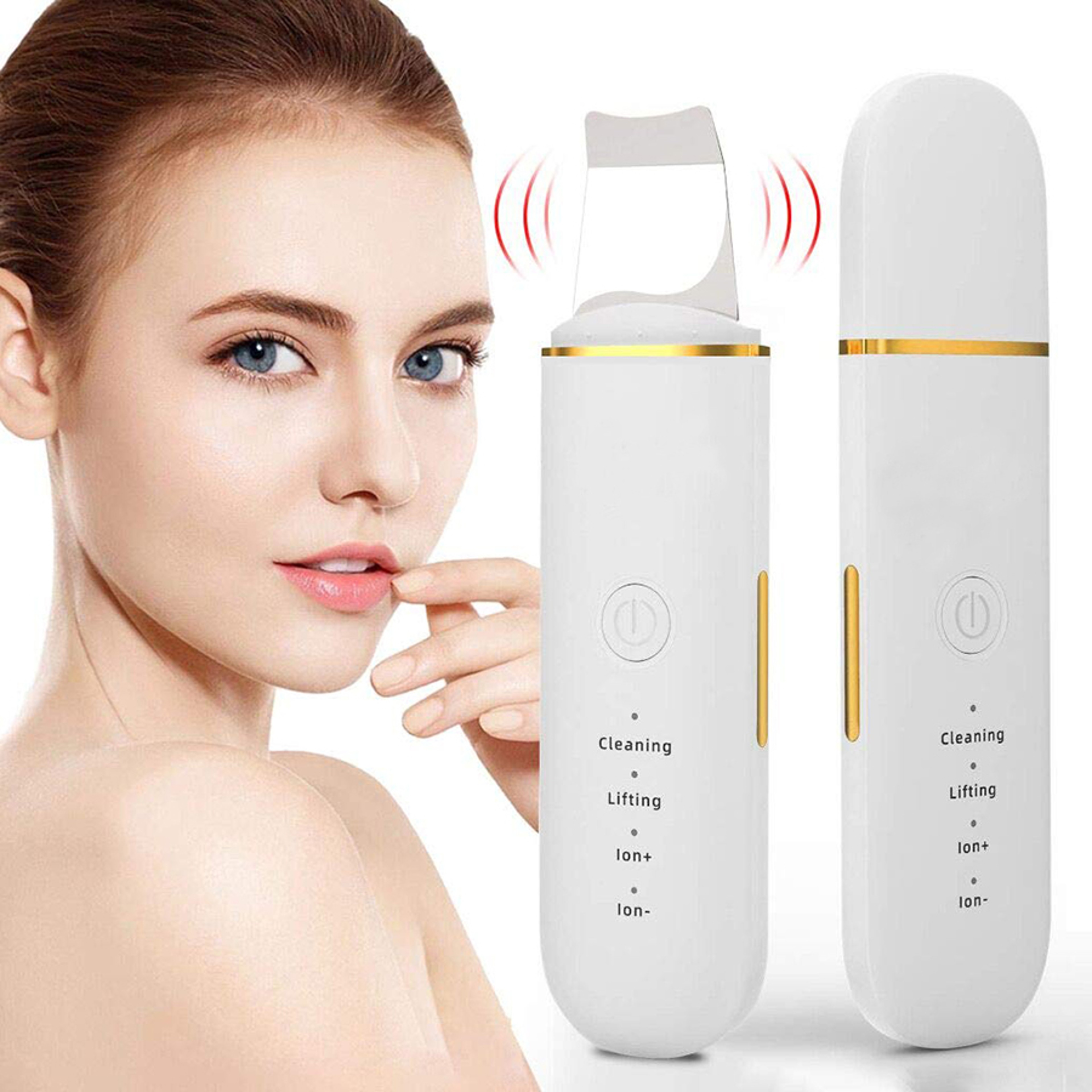 Facial Skin Cleansing Ultrasonic Skin Scrub Skincare Tools Pore Blackhead Cleaning Machine Deep Fac 0