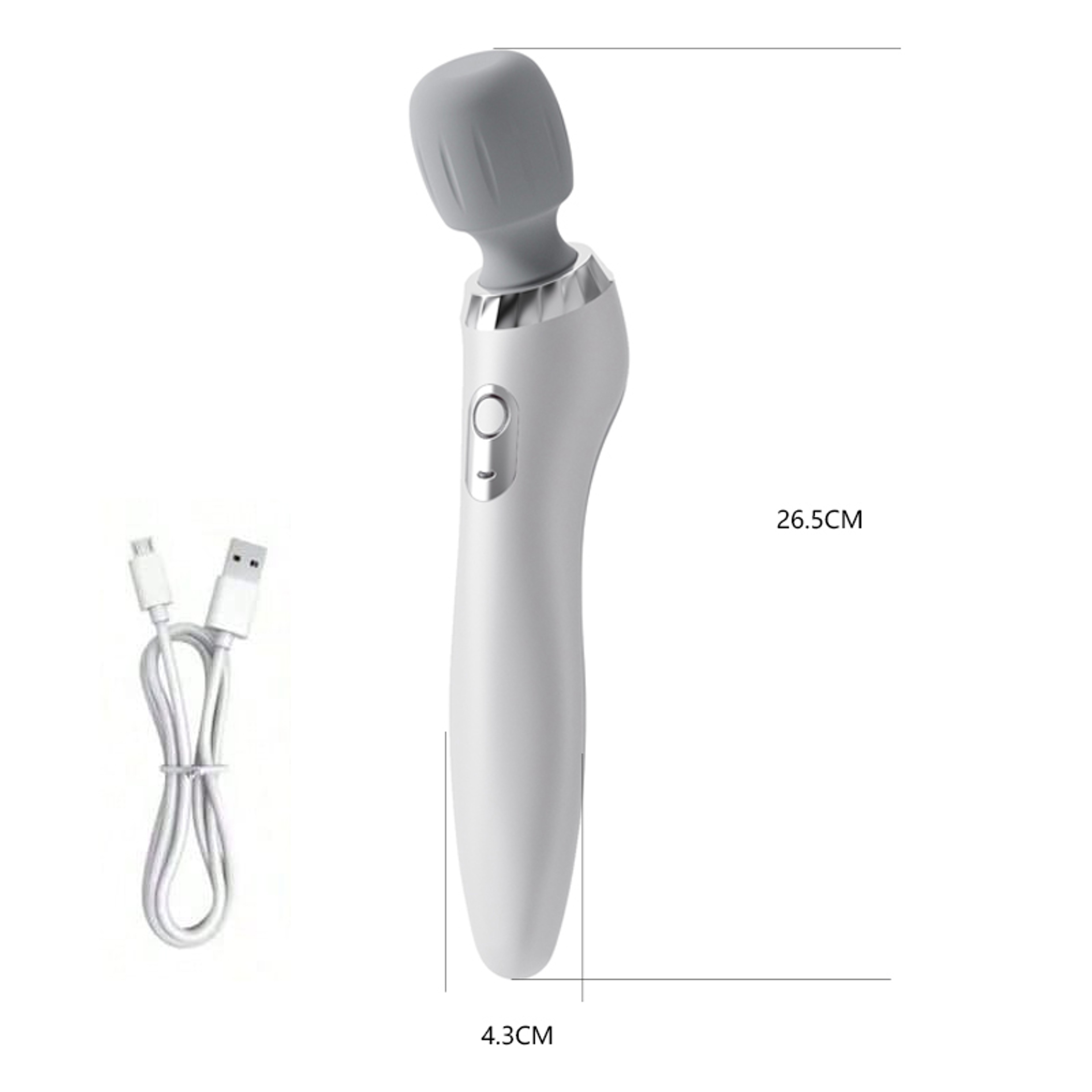 Vibrating USB Portable Handheld Massager Relaxing Neck Back Legs Waist Feet Massage Stick 6