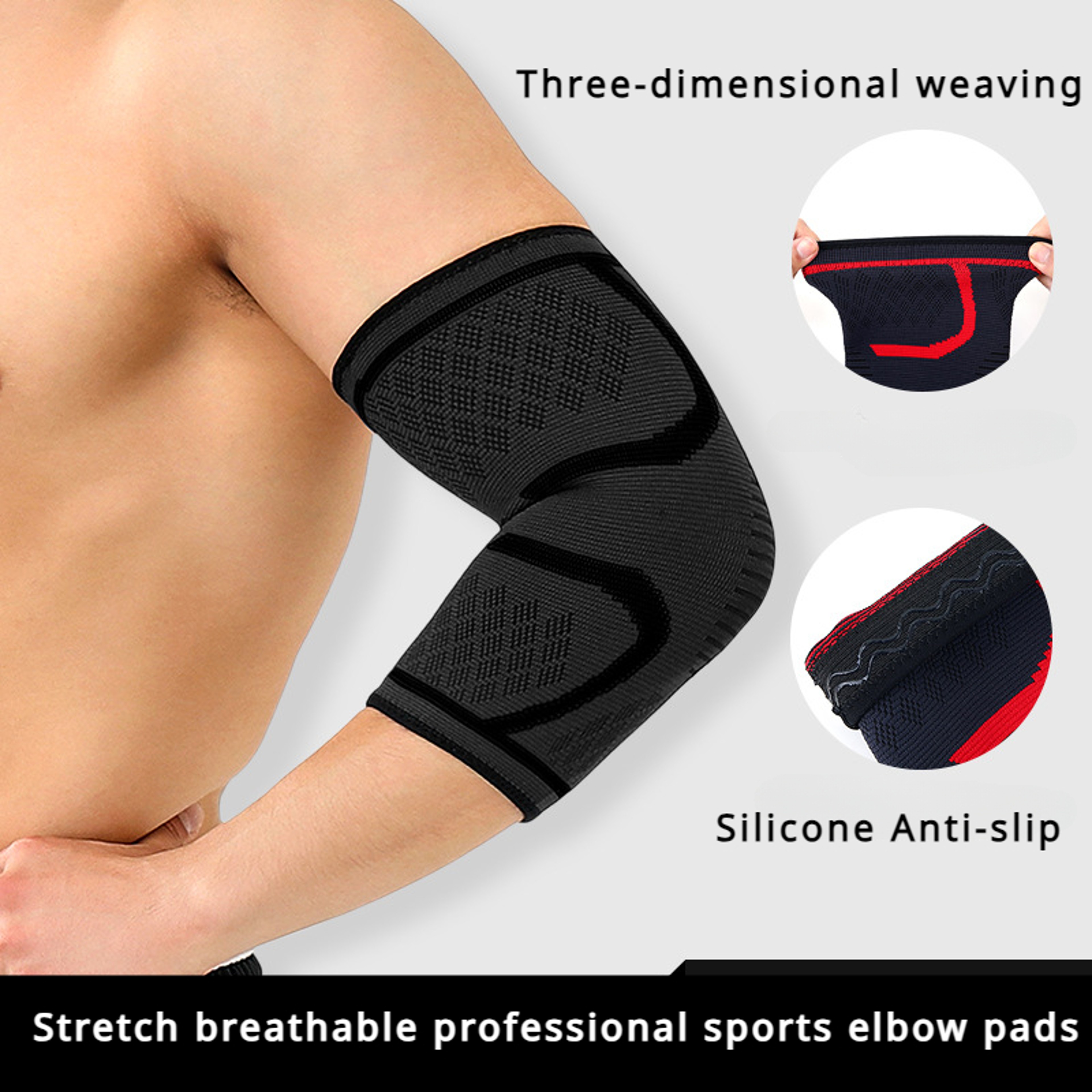 Basketball Arm Sleeve Elbow Brace Elbow Support Elastic Gym Sport Absorb Sweat Sport Pad Protective 0