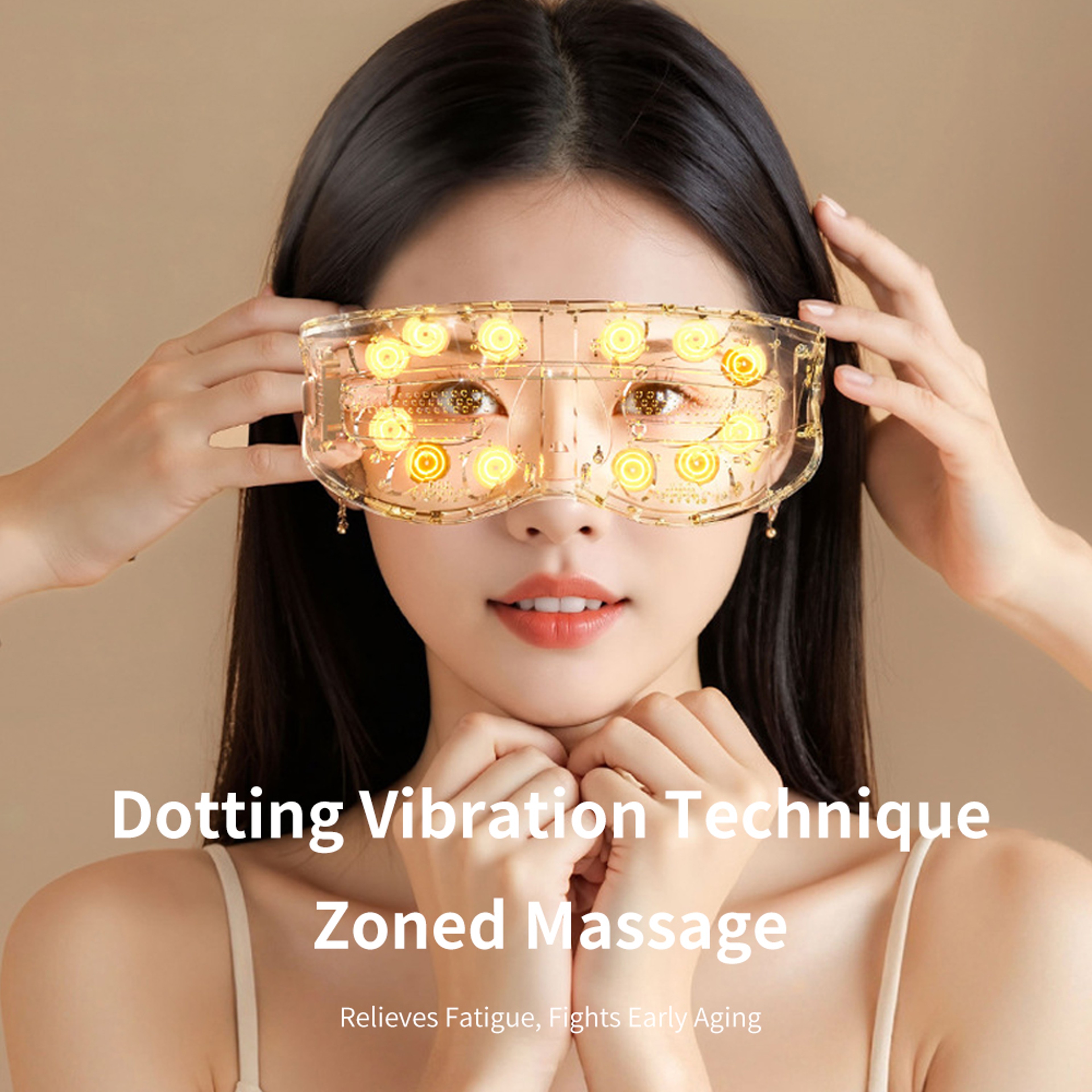 3D Eye Care Device Hot Cold Double Compress Electric Eye Massager Acupressure Point Therapy Wrinkle 2