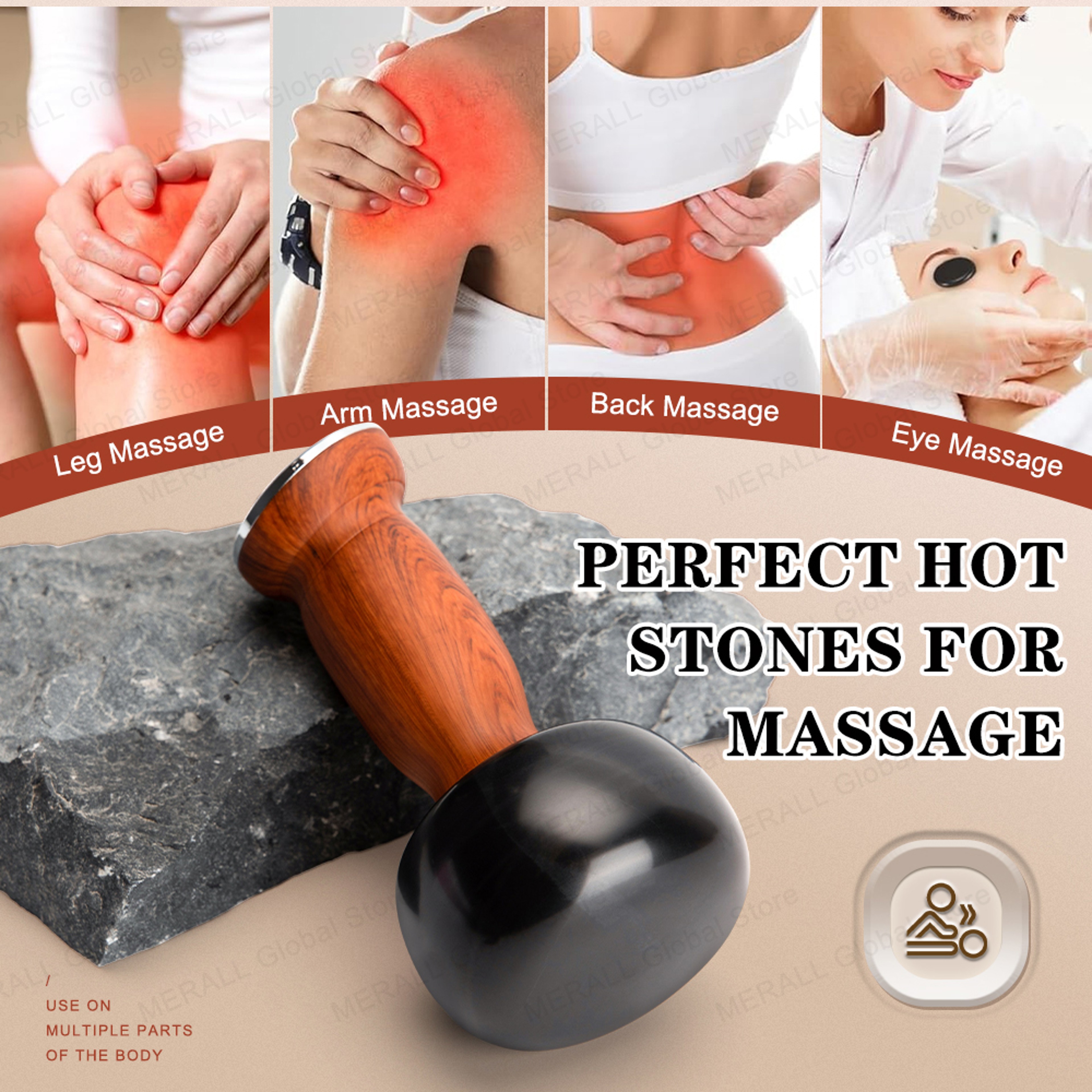 Warm Moxibustion Guasha Tool Electric Heating Bian Stone Massager Wireless Hot Compress Body Scrapi 1