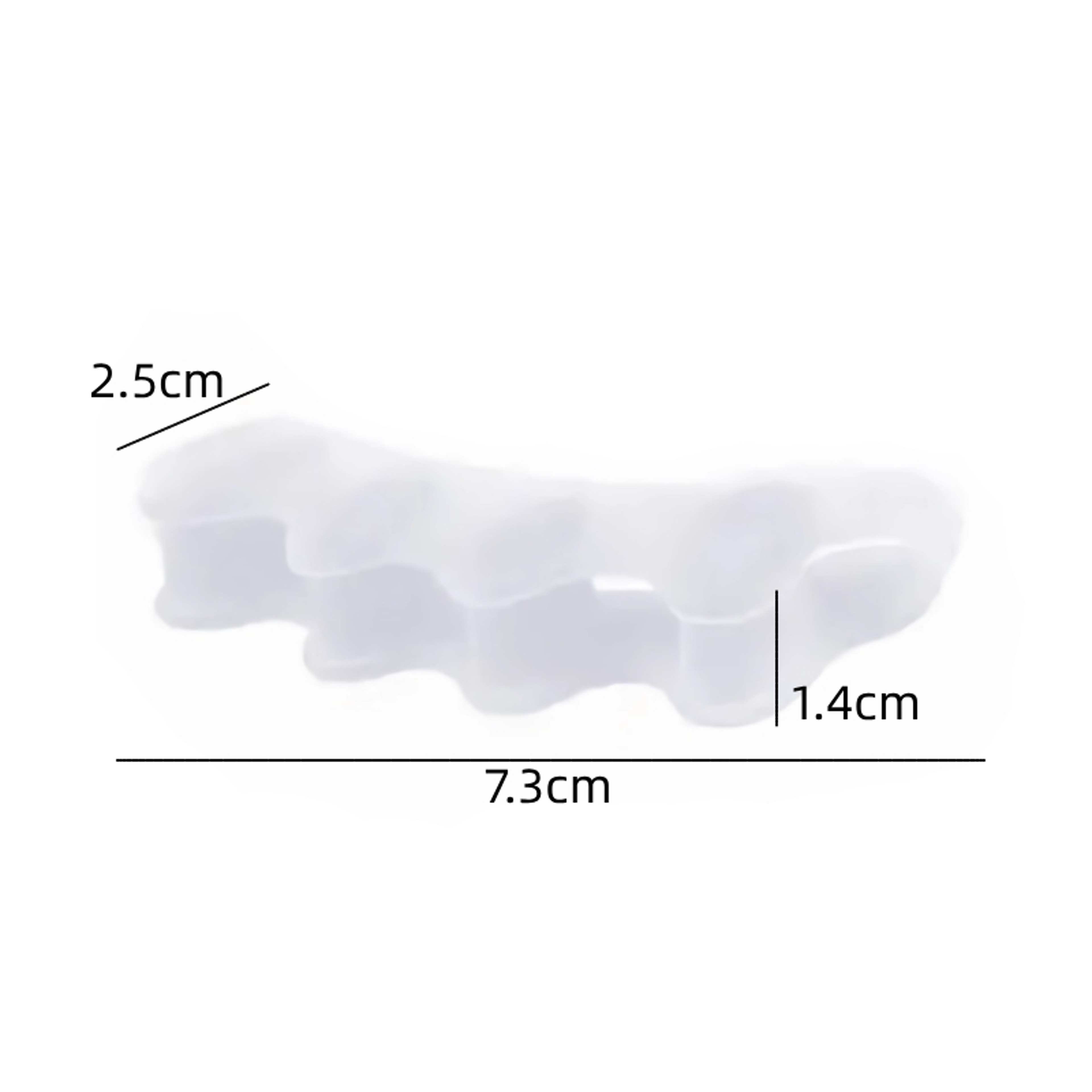 Silicone Toe Separators 1Pair, Bunion Adjuster Gel Corrector Splitter, Foot Pain Relief Thumb Valgus Protector – view 6