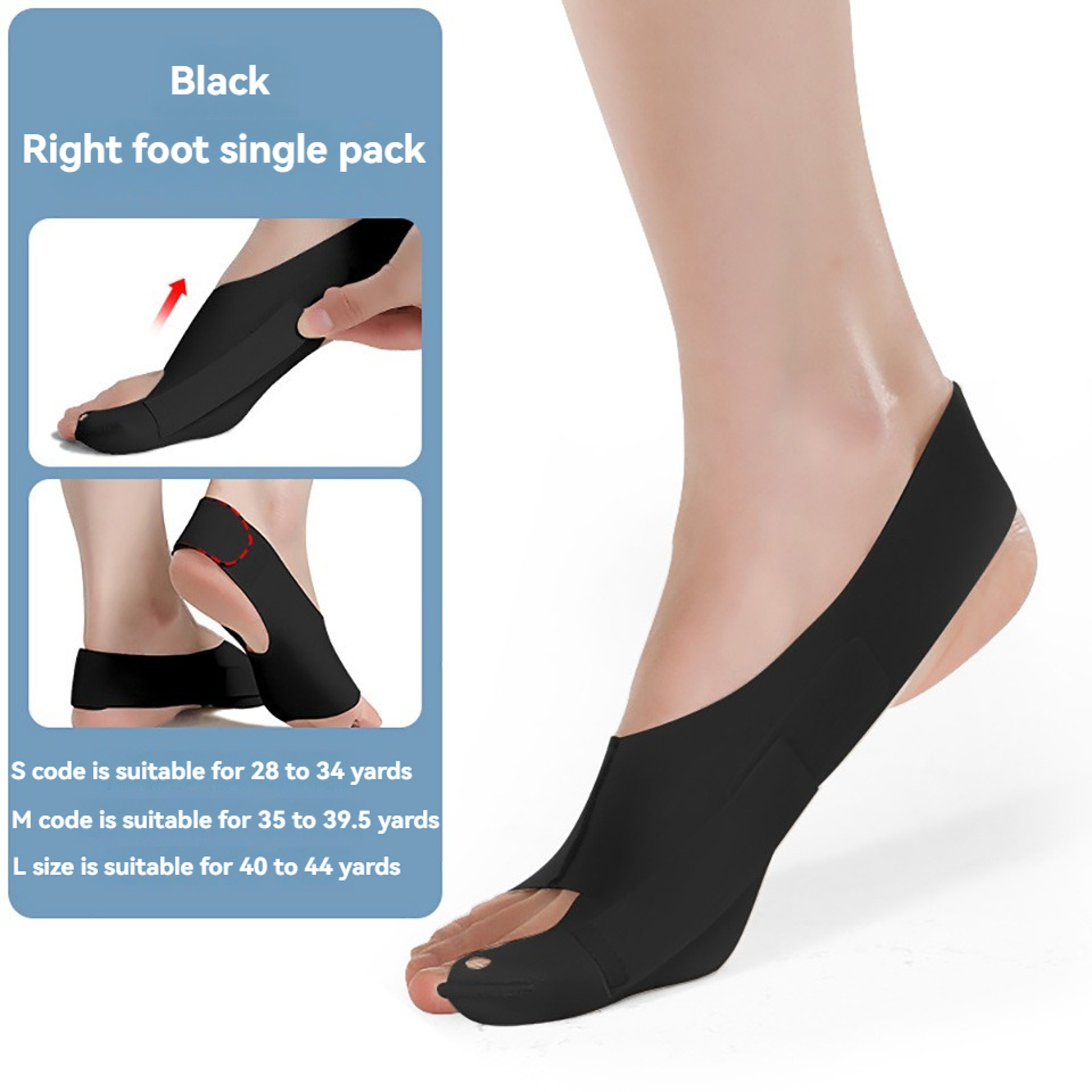 Lightweight Ankle Brace Toe Separation, Adjustable Toe Thumb Valgus Corrector, Comfortable Bigfoot Bone Correction – view 10