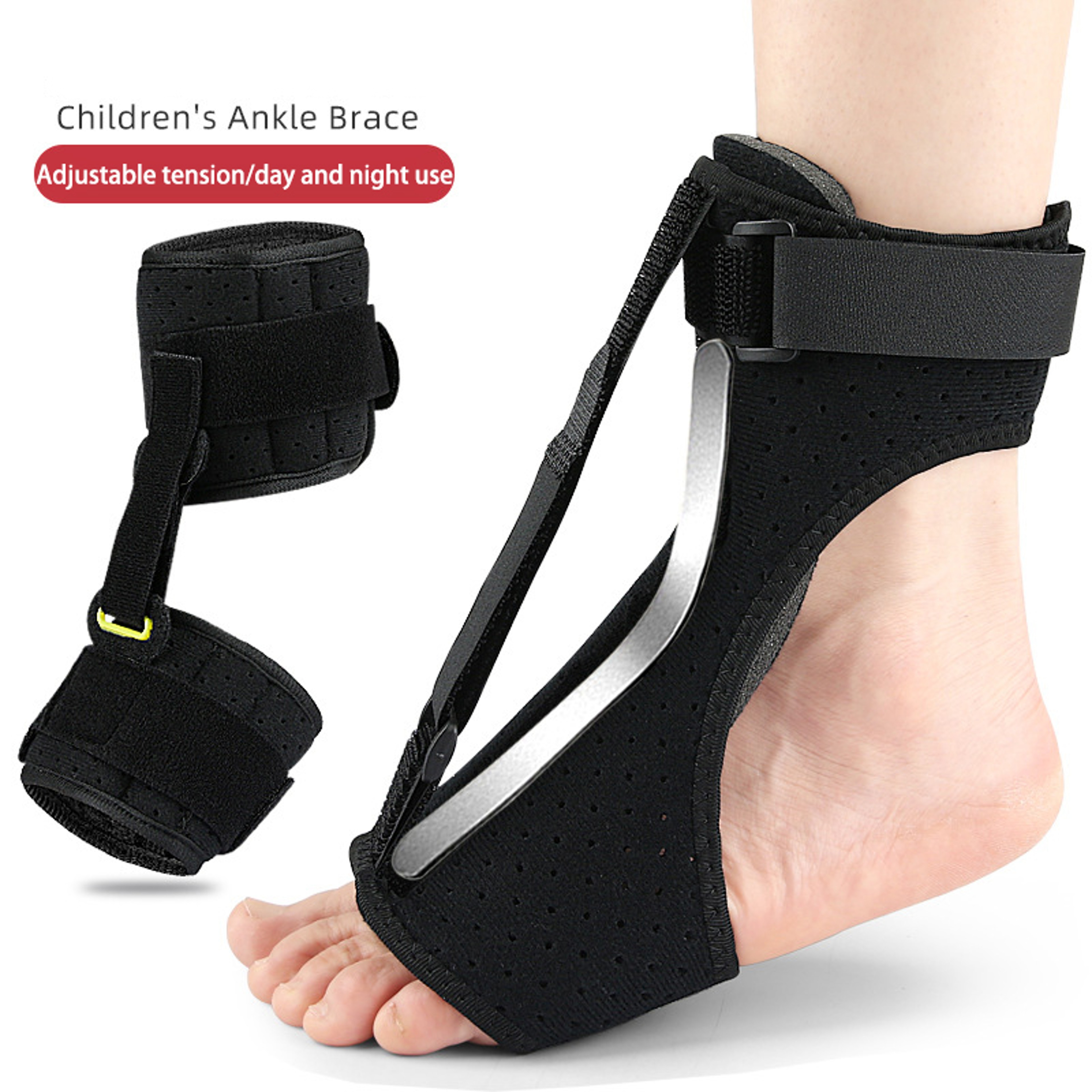 Foot Drop Night Splint Adjustable Plantar Fasciitis Brace Orthosis Support Pain Relief 4