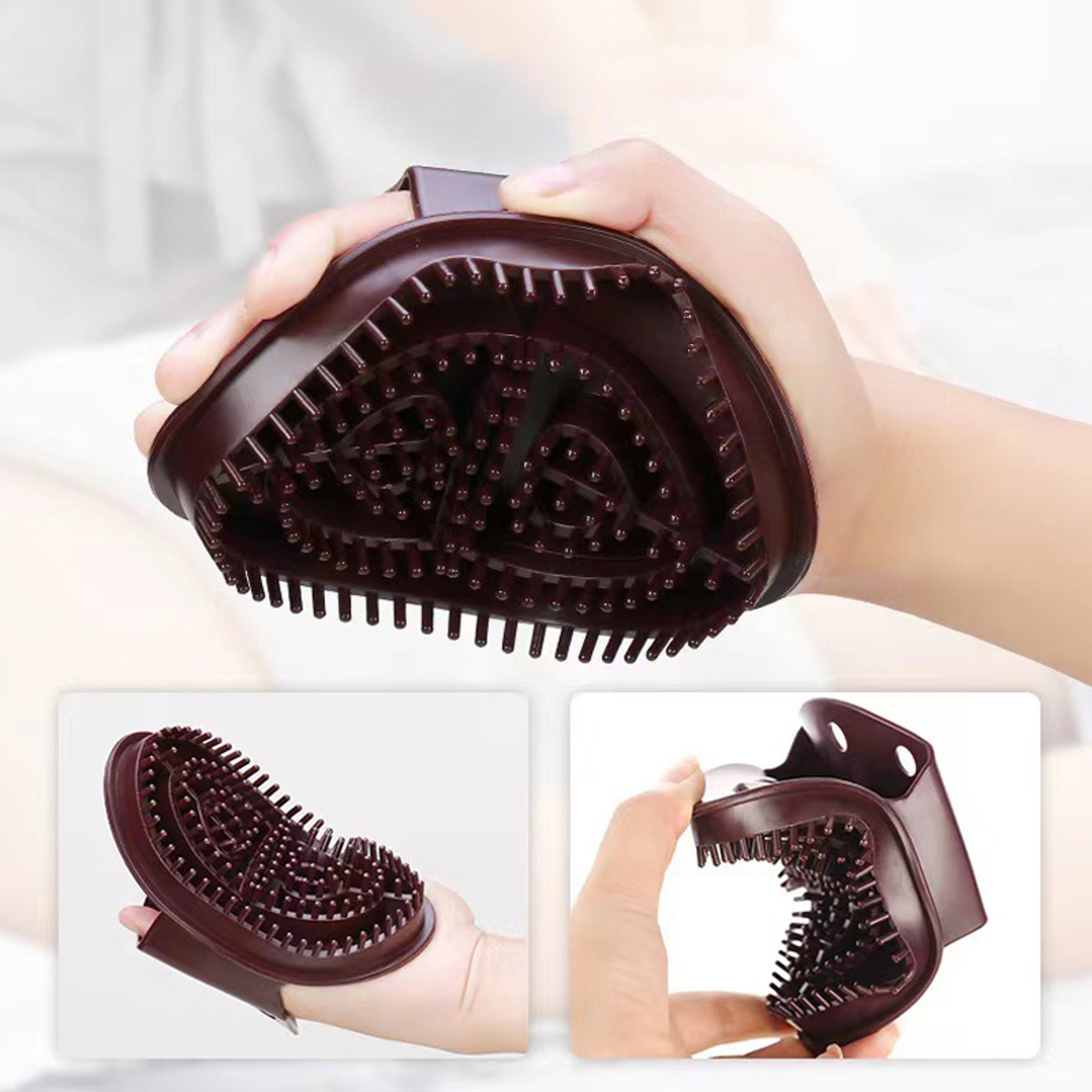 Body Meridian Massage Brushes Set Of 2 Brown Weight Loss At Home Beauty Salon 0